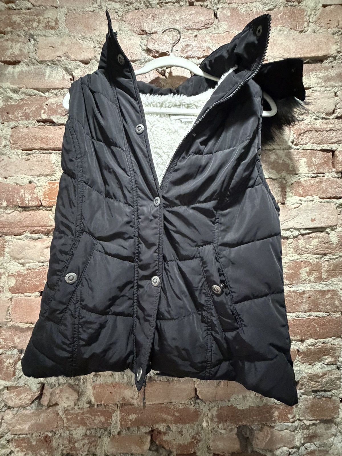 Other Faux Fur Lined Puffer Vest Size L / US 10 / IT 46 - 1 Thumbnail