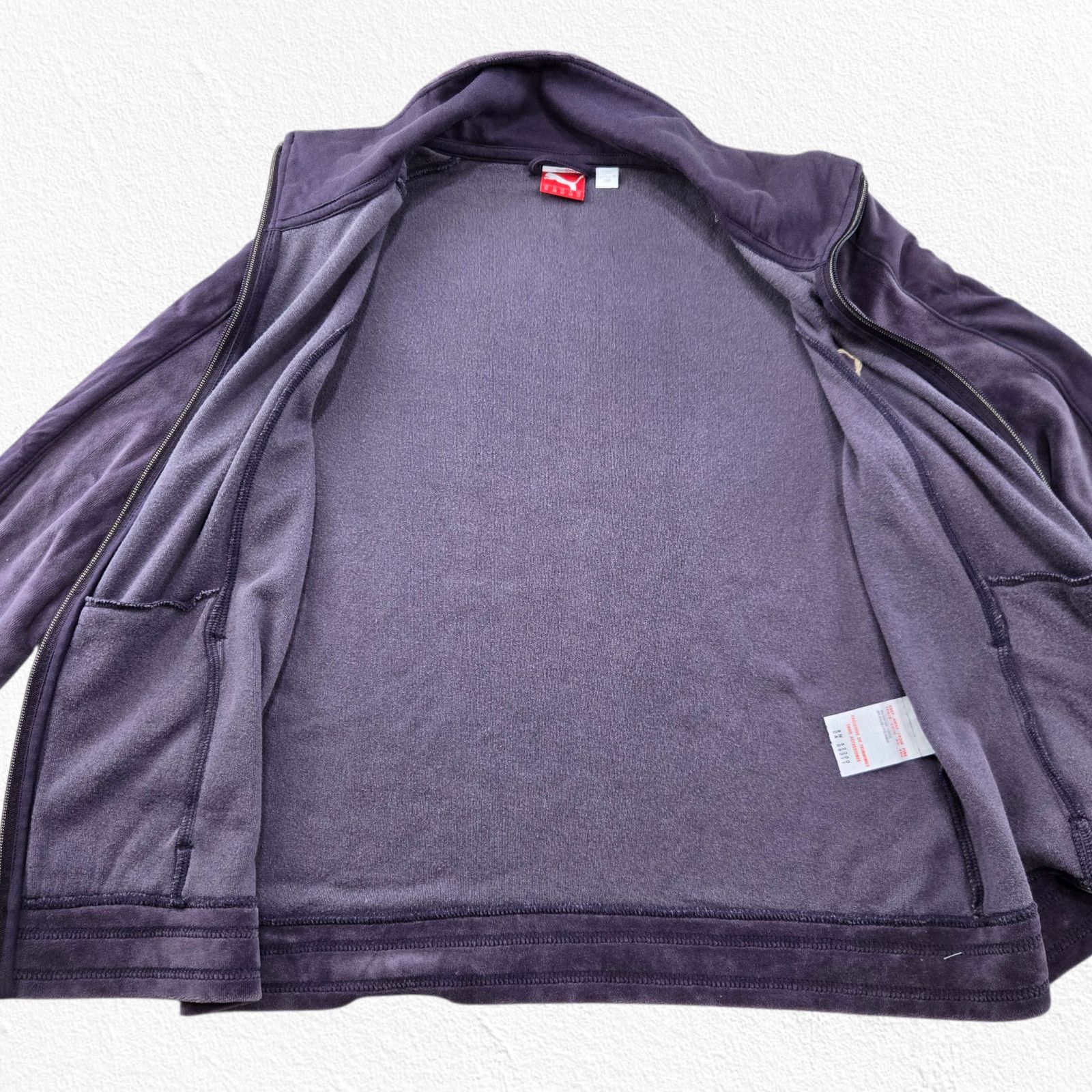 Puma Y2K Puma Purple Velour Track Jacket Size Medium Size M / US 6-8 / IT 42-44 - 10 Thumbnail