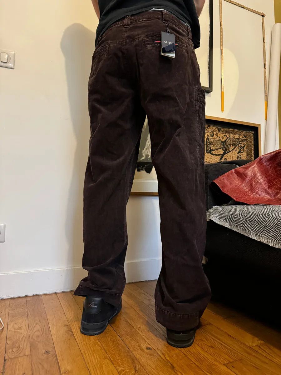 Armani × Vintage AW2018 Armani Brown Cargo Elevation Cozy Relaxed Pants Size US 33 - 4 Thumbnail