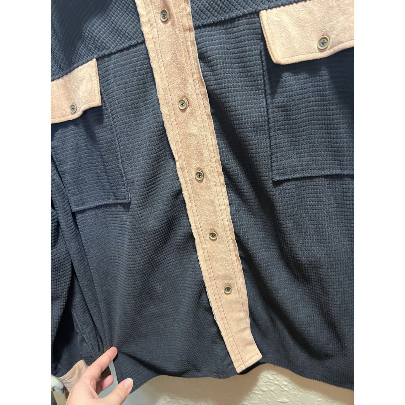 Other Grey Full Button Up Top Woman’s Size XL Size XL / US 12-14 / IT 48-50 - 4 Thumbnail