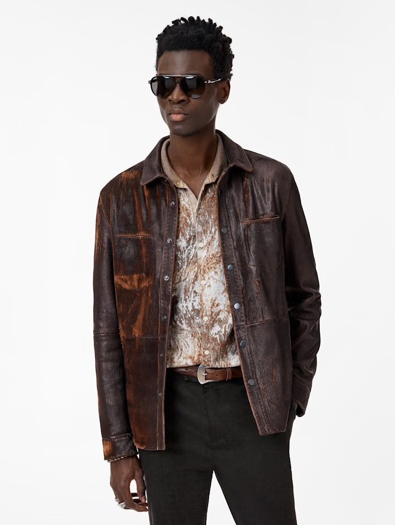John Varvatos Lottie Shirt Jacket EU 56 USA 46 Size US XL / EU 56 / 4 - 4 Thumbnail