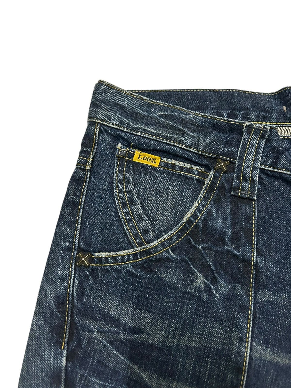 Japanese Brand × Kapital × Vintage Flare Vintage Lee Riders Distressed Jpn Rare Design 🎌🎌☠️🎌☠️ Size US 32 / EU 48 - 5 Thumbnail