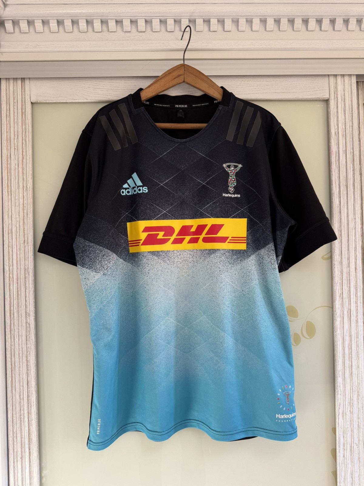 Adidas Harlequins 2020-2021 Third Rugby Jersey Adidas Kit Shirt Size US XXL / EU 58 / 5 - 1 Thumbnail