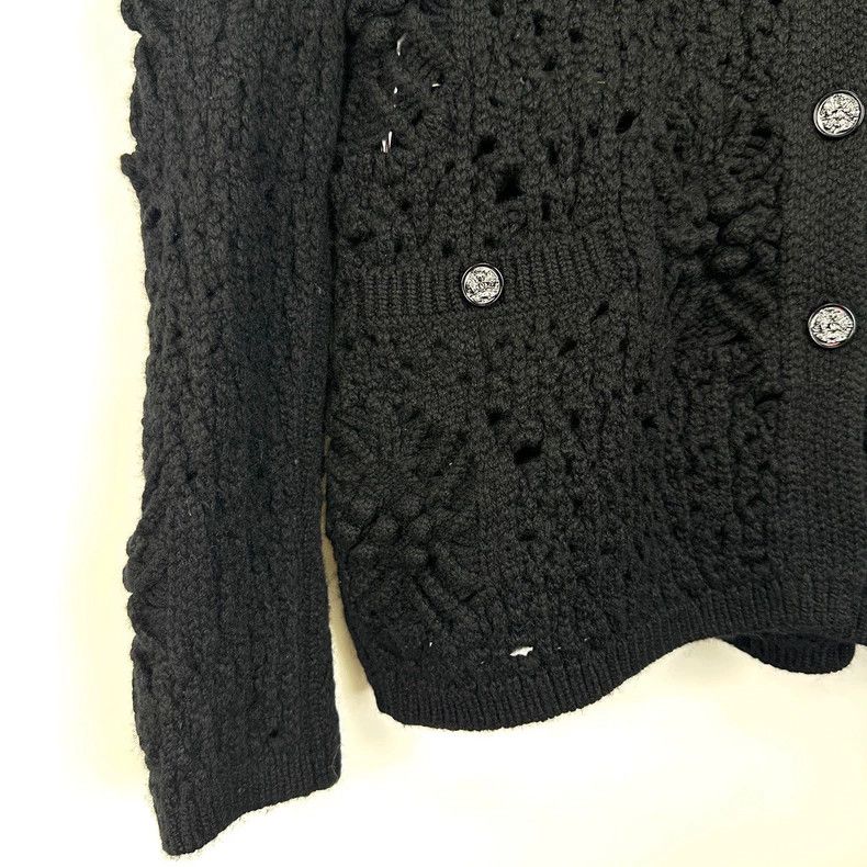 Chanel Chanel Black knitted hollow coat Size XXS / US 00 / IT 34 - 6 Thumbnail