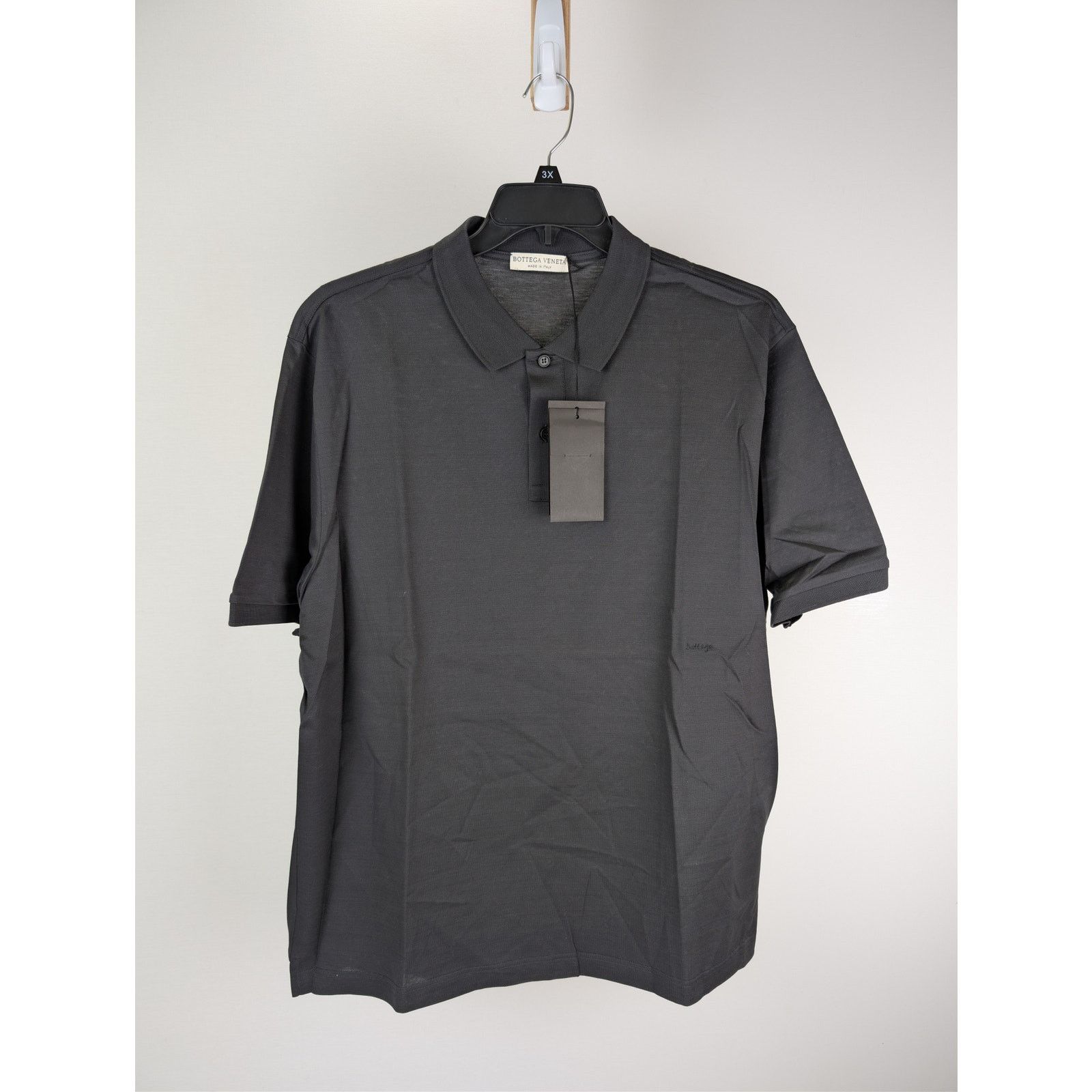 Bottega Veneta o1rshd1 Polo Dry Piquet T-Shirt in Black Size US XL / EU 56 / 4 - 2 Thumbnail