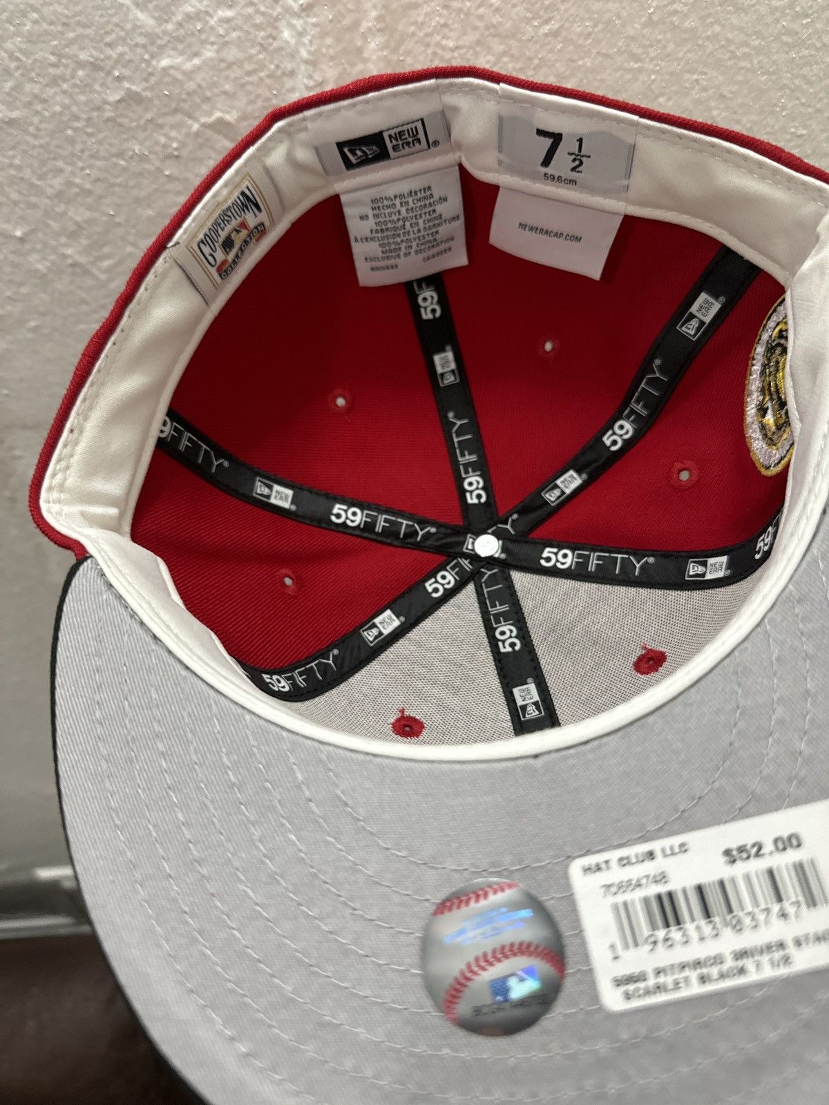 New Era New Era 59fifty Pittsburgh Pirates fitted hat size 7 1/2 Size ONE SIZE - 3 Thumbnail