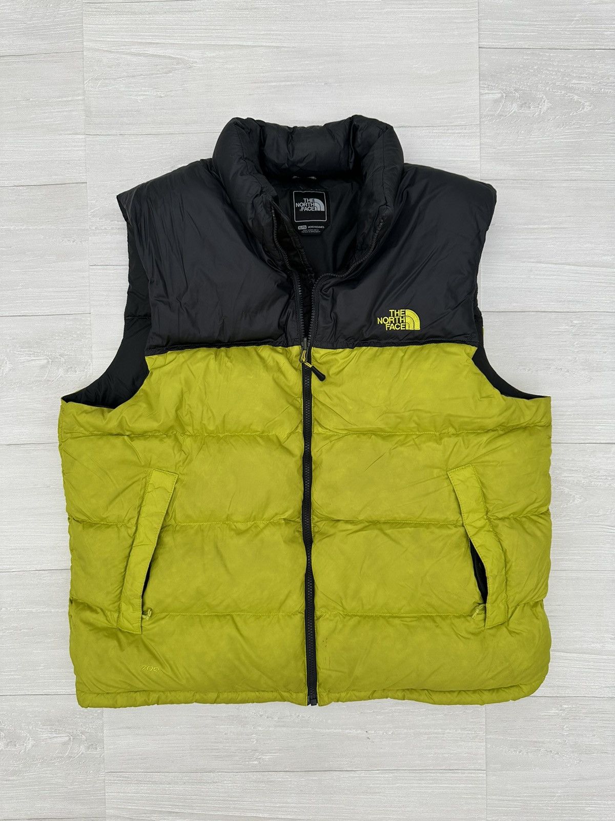 The North Face Nuptse Two Tone Puffer Puff Vest Jacket XL