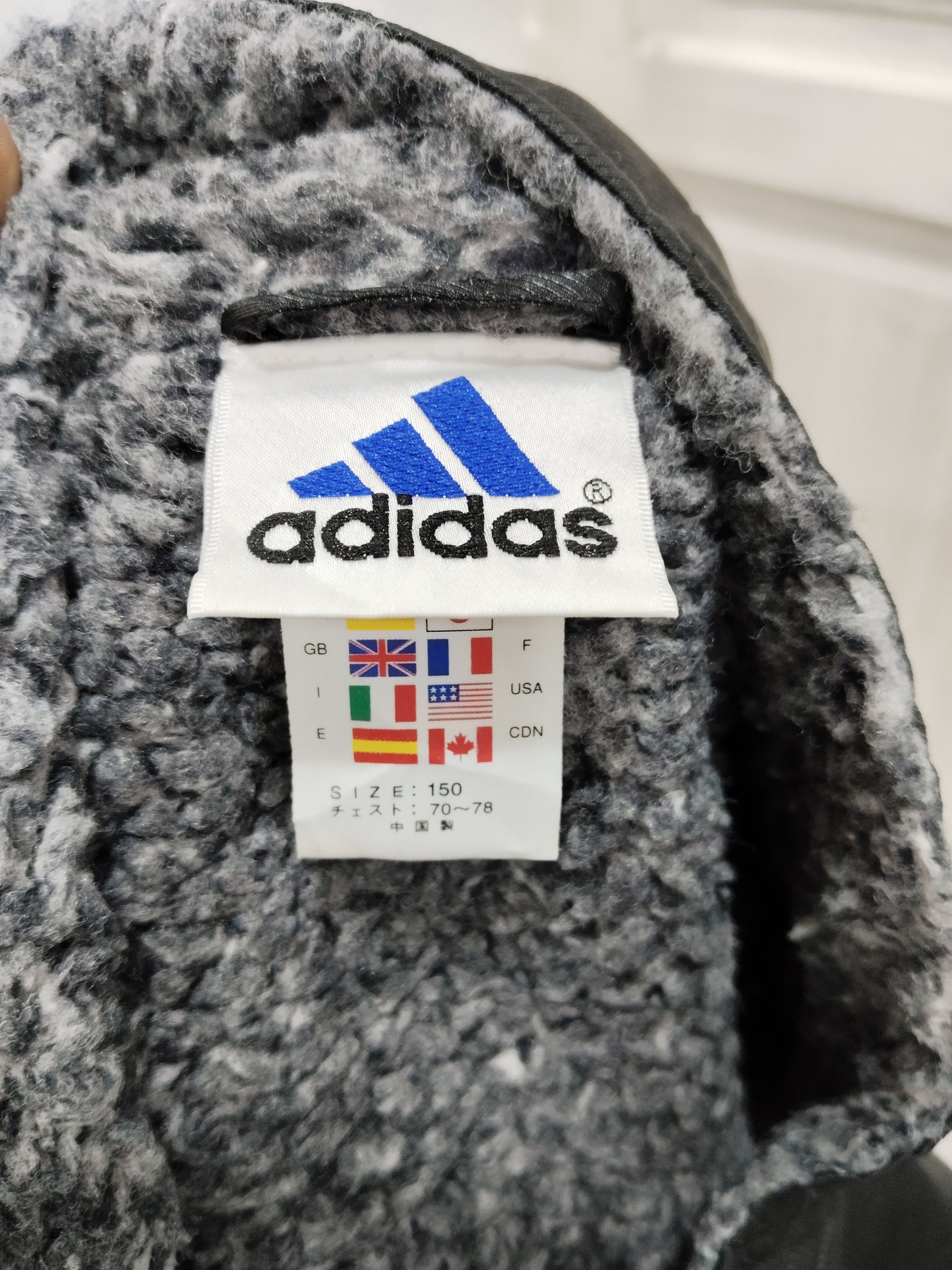 Adidas × Vintage Vintage Y2K Adidas Inner Fleece Parka Light Jacket Size US M / EU 48-50 / 2 - 6 Thumbnail