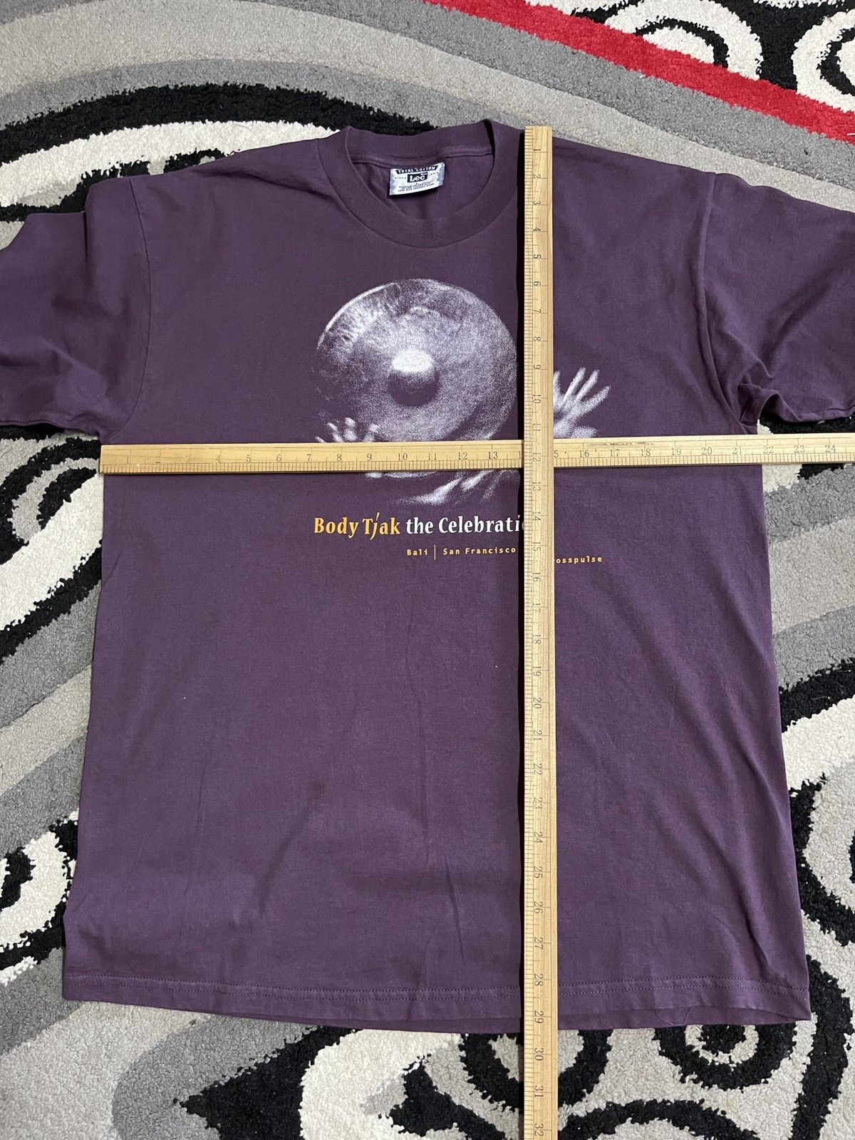 Vintage Vintage 90s Crosspulse Percussion Body Tjak Art Dance Tee Size US L / EU 52-54 / 3 - 8 Thumbnail