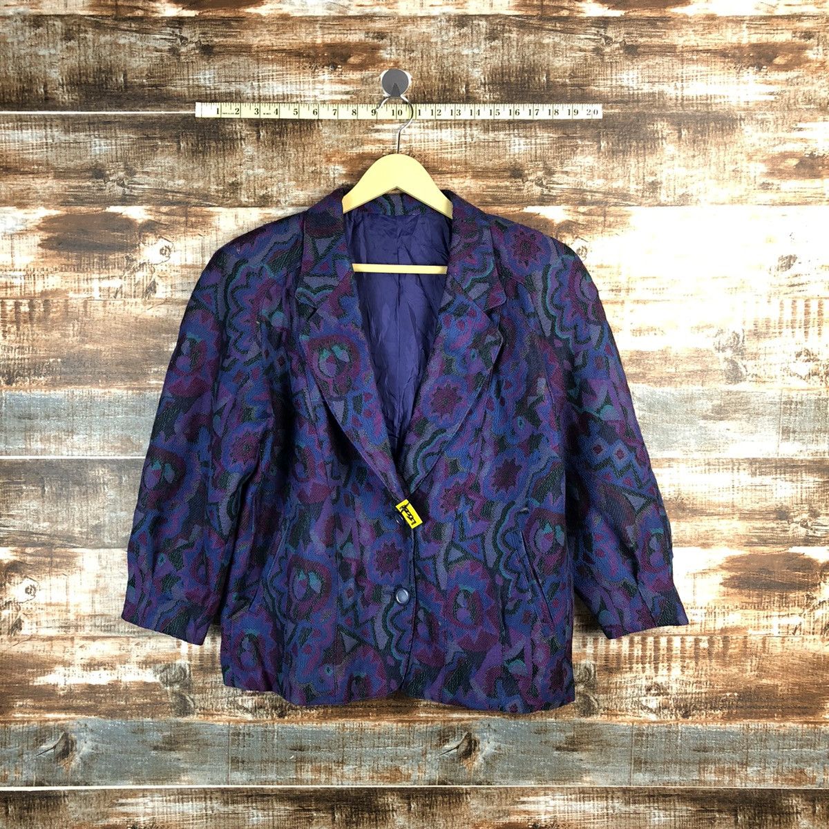 Japanese Brand × Vintage Japanese Brand vintage art Purple Blazzer #A2327 Size M / US 6-8 / IT 42-44 - 1 Thumbnail