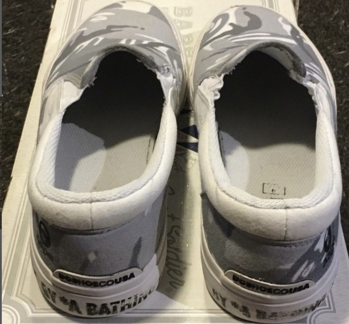 Bape × DC Bape Aape x DC camo low top slip on Bapestas Size US 9 / EU 42 - 4 Thumbnail