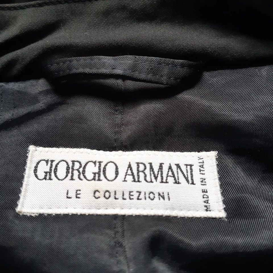 Giorgio Armani 80s GIORGIO ARMANI Le Collezioni Coat Jacket Vintage Size US XL / EU 56 / 4 - 16 Thumbnail