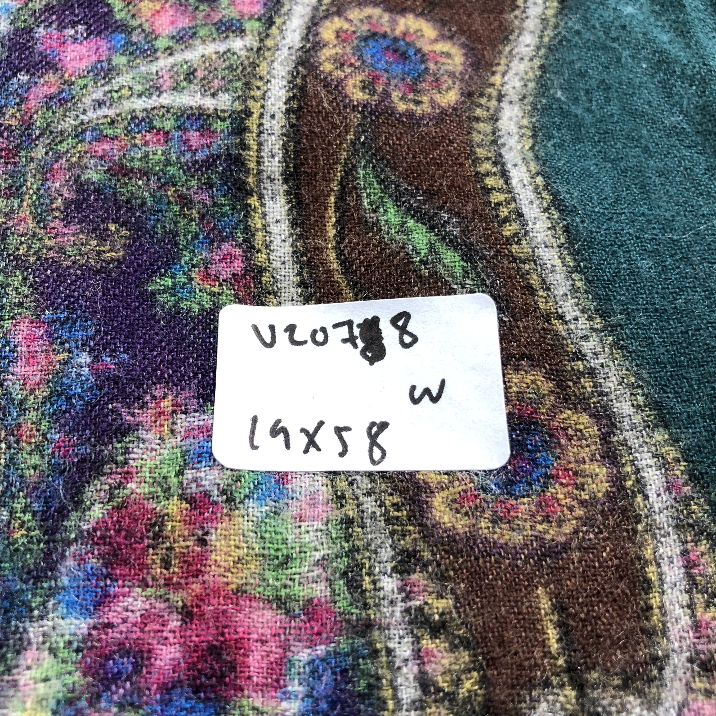 Kenzo Kenzo Paisley Wool Stole Scarf Muffler Neckwear V2078 Size ONE SIZE - 7 Thumbnail