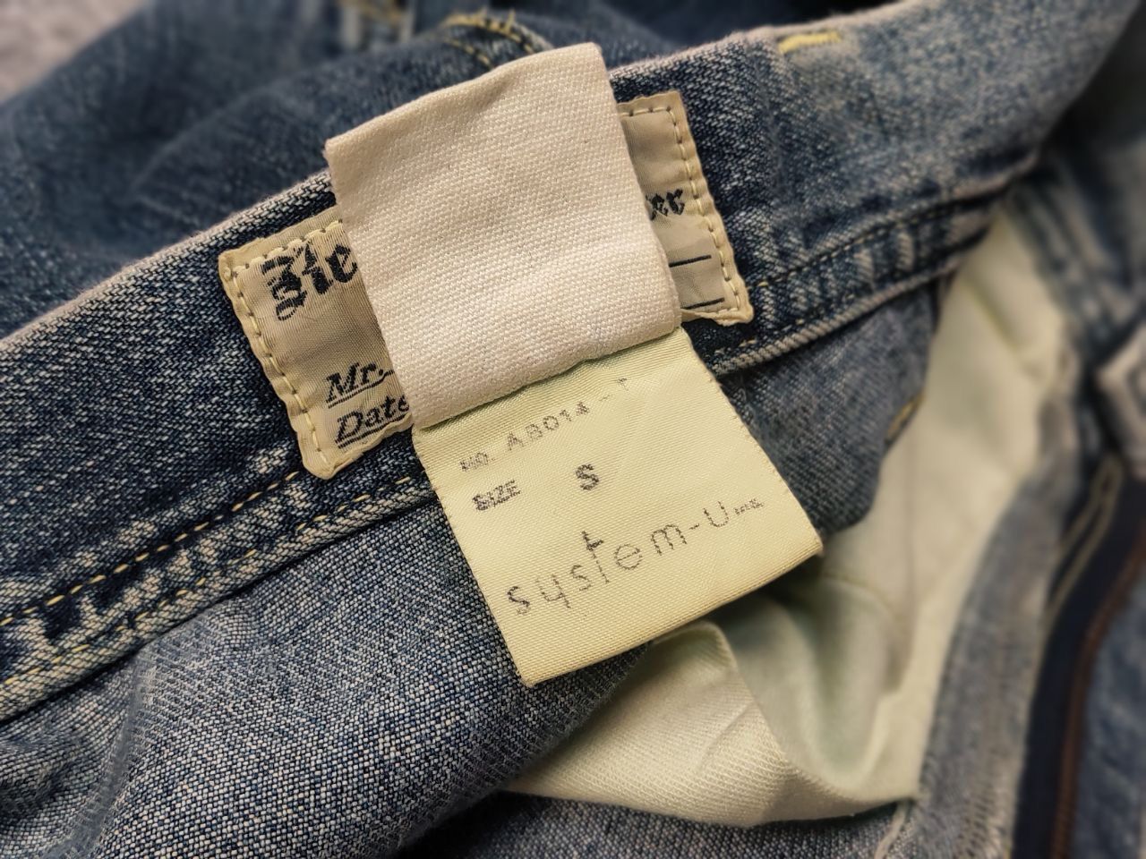 Japanese Brand Vintage Bartack System-u Japanese Denim Faded Jeans Scovill Size US 30 / EU 46 - 20 Thumbnail