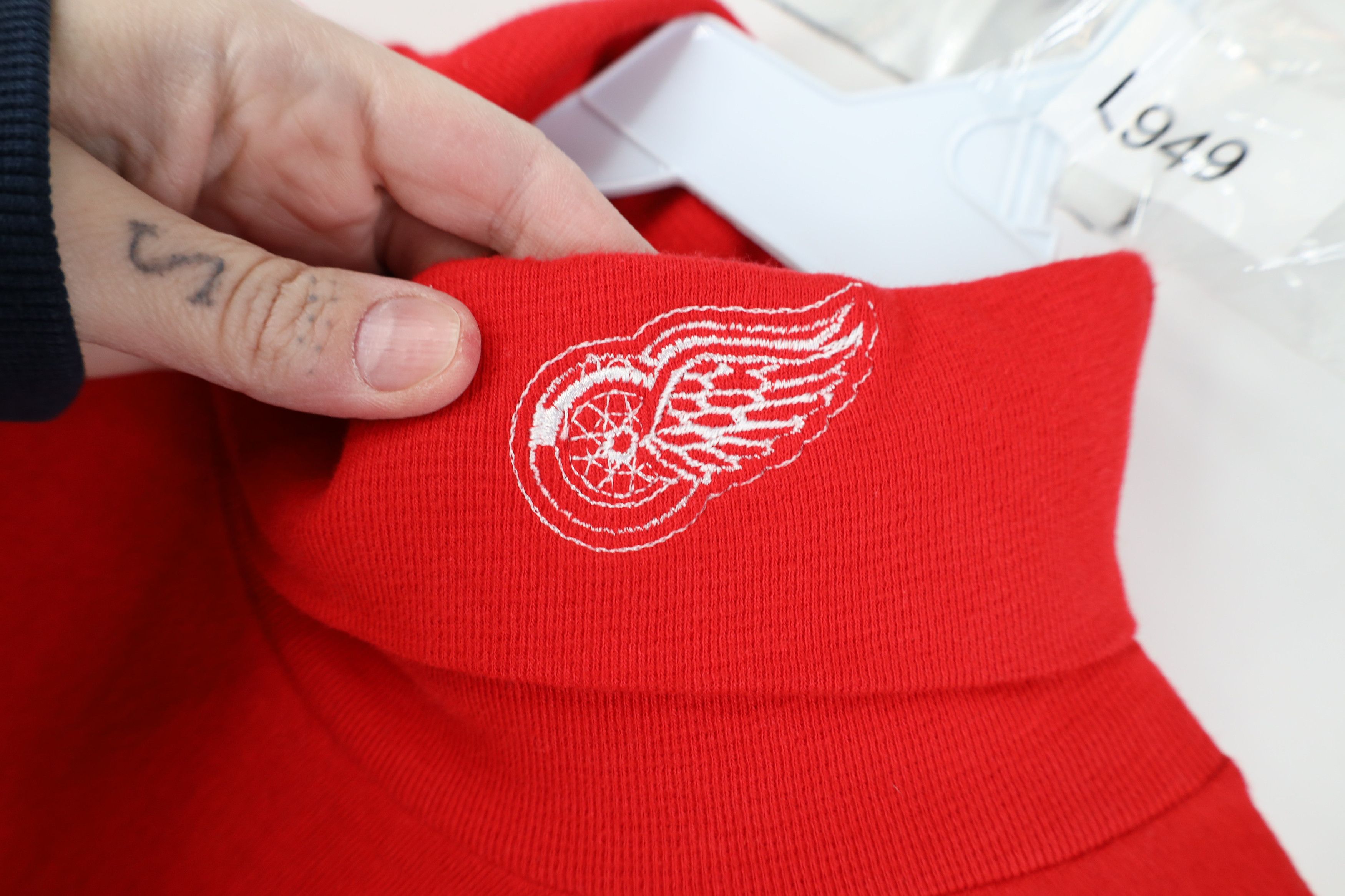 Vintage Vintage 90s Hockey Long Sleeve Turtleneck T-Shirt Red Size US XL / EU 56 / 4 - 4 Thumbnail