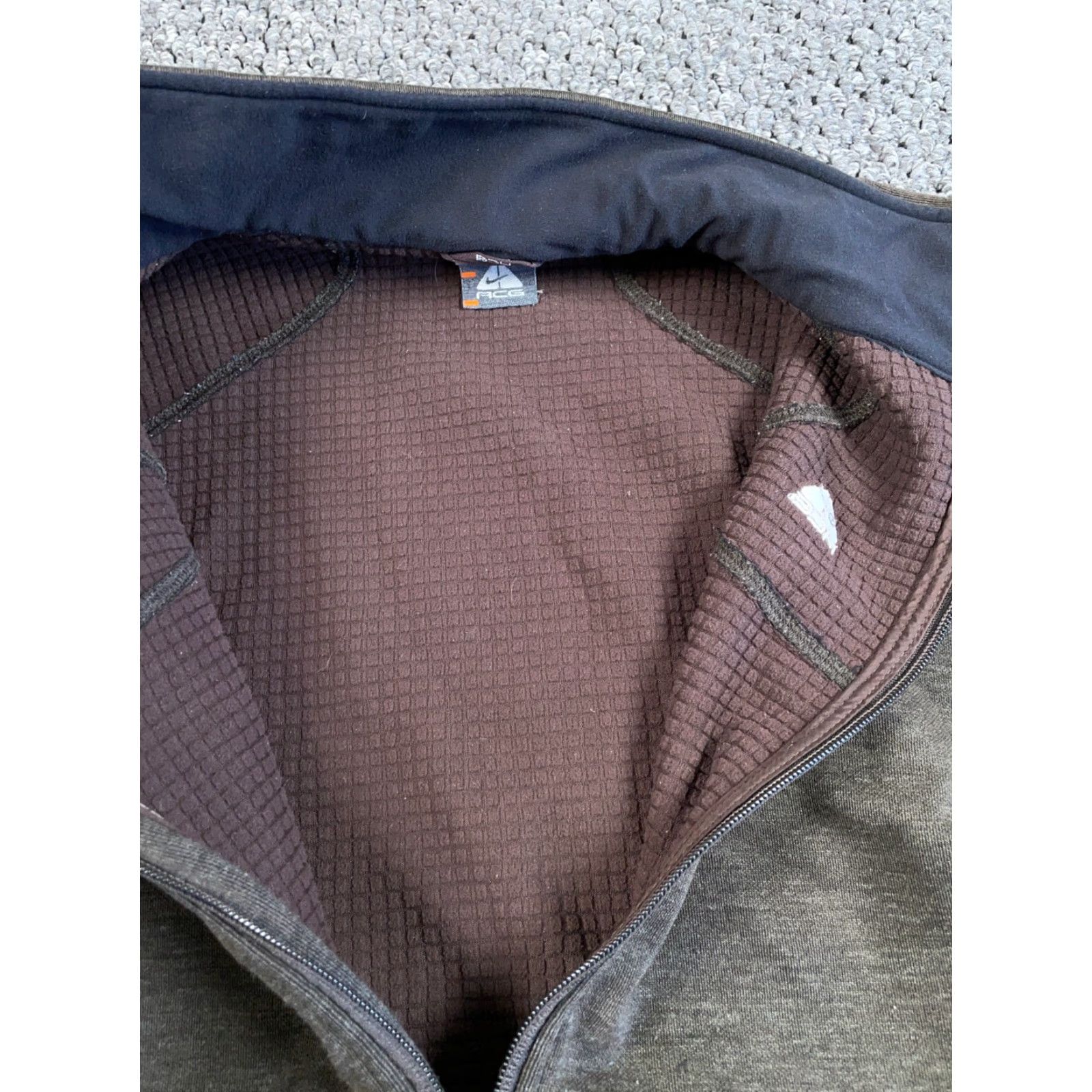 Nike ACG Nike ACG Sweatshirt Zip Thermal Women's Medium Brown All Conditions Gear Size M / US 6-8 / IT 42-44 - 6 Thumbnail