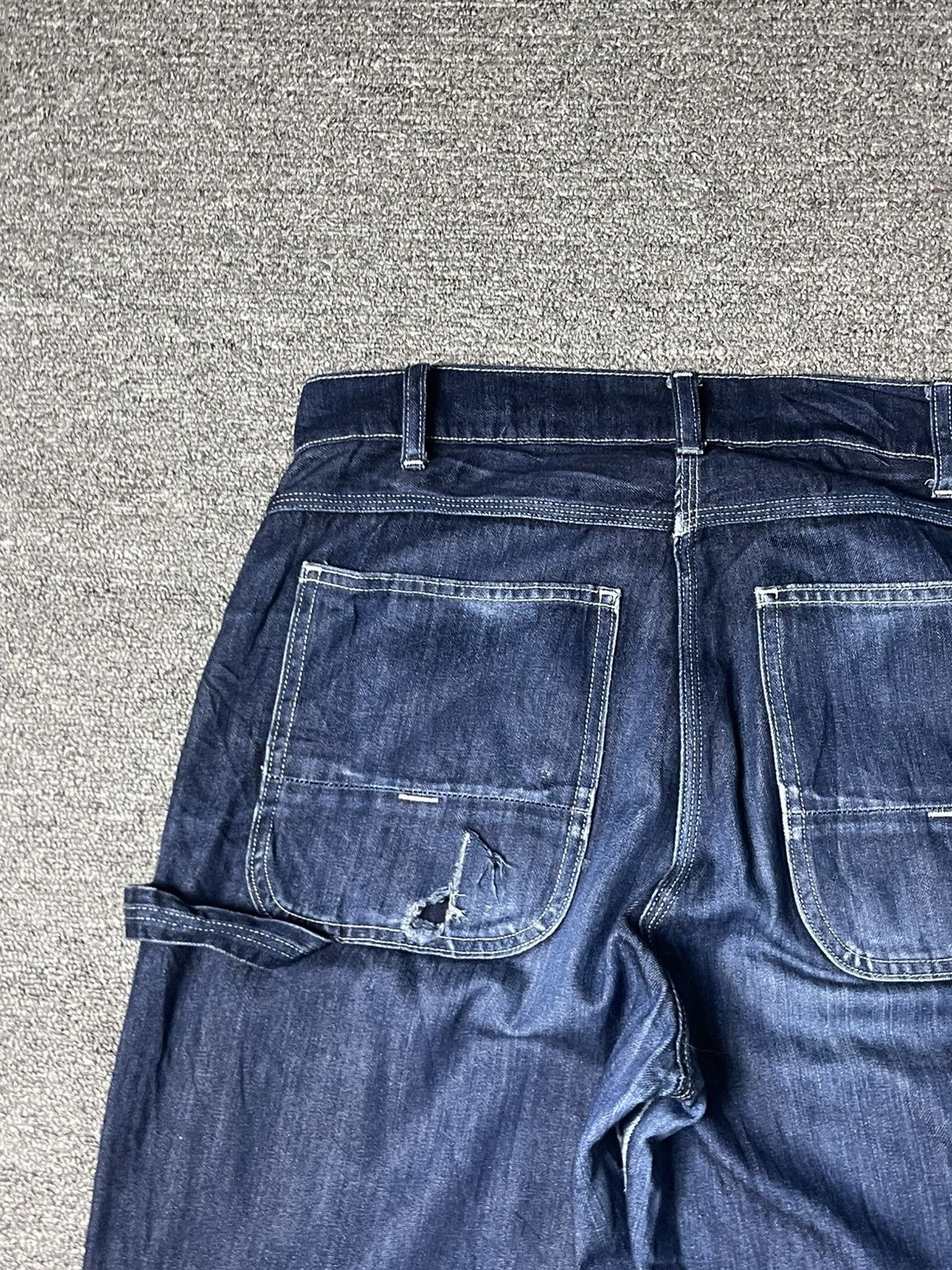 Japanese Brand × Vintage BACK NUMBER x WASHI DENIM Baggy Jeans (91) Size US 31 - 14 Thumbnail