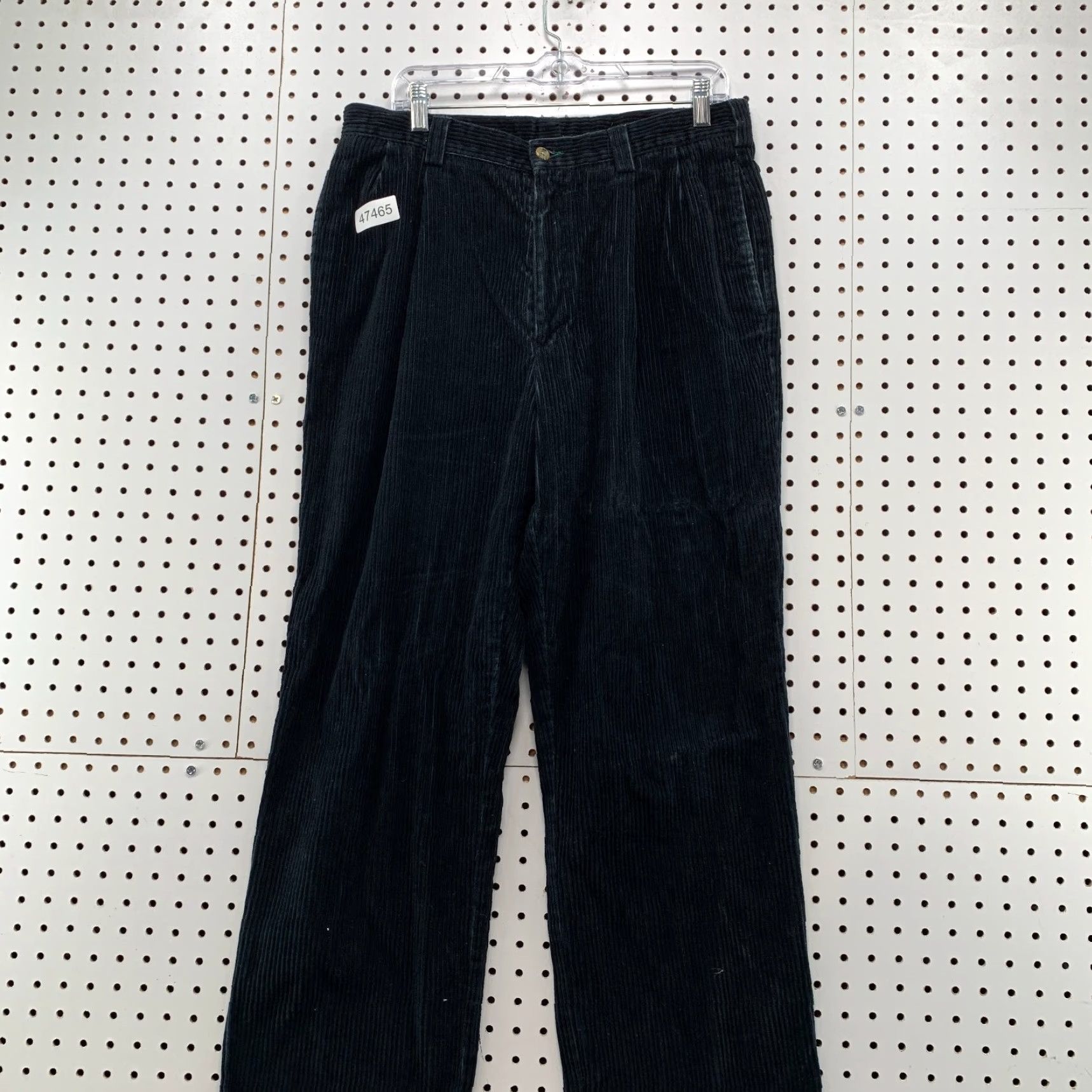 Tommy Hilfiger VINTAGE Tommy Hilfiger Corduroy Pants Mens 34x31 Black Pleated Pants Mens Black Corduroy 80s 90s Tommy Hilfiger Mens Size US 34 / EU 50 - 4 Thumbnail