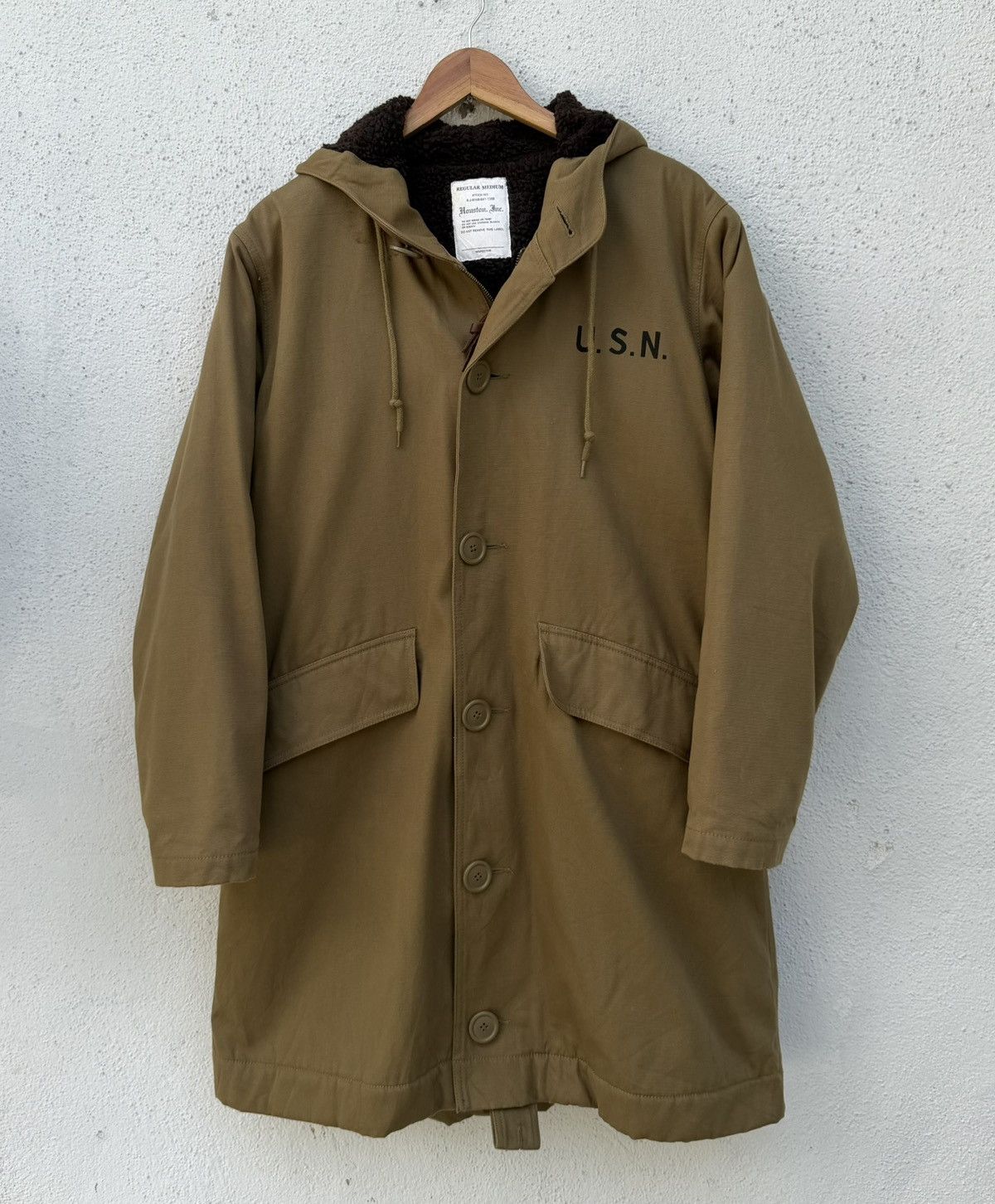 Japanese Brand Vintage Houston U.S. Navy Deck Parka Heavy Winter Jacket Size US M / EU 48-50 / 2 - 14 Thumbnail