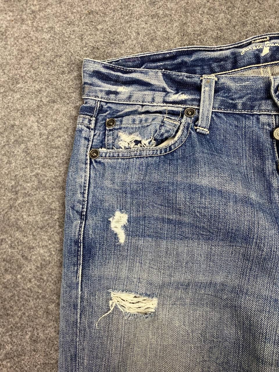 7 For All Mankind 7 for all mankind standard cut distressed denim nice design Size US 32 / EU 48 - 14 Thumbnail