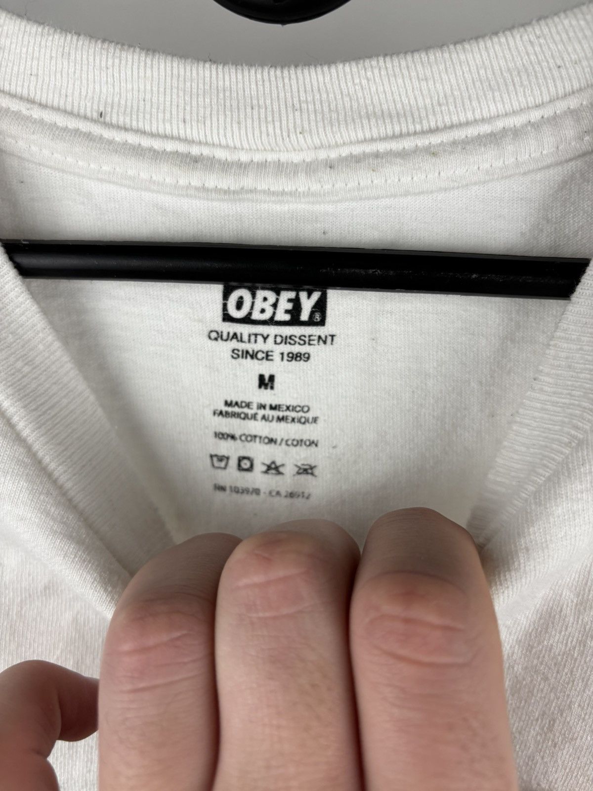 Obey × Vintage Obey vintage big logo t shirt size M Size US M / EU 48-50 / 2 - 3 Thumbnail