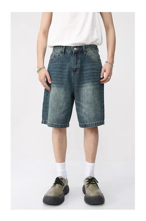 Other Vintage loose washed distressed denim shorts Size US 32 / EU 48 - 1 Thumbnail