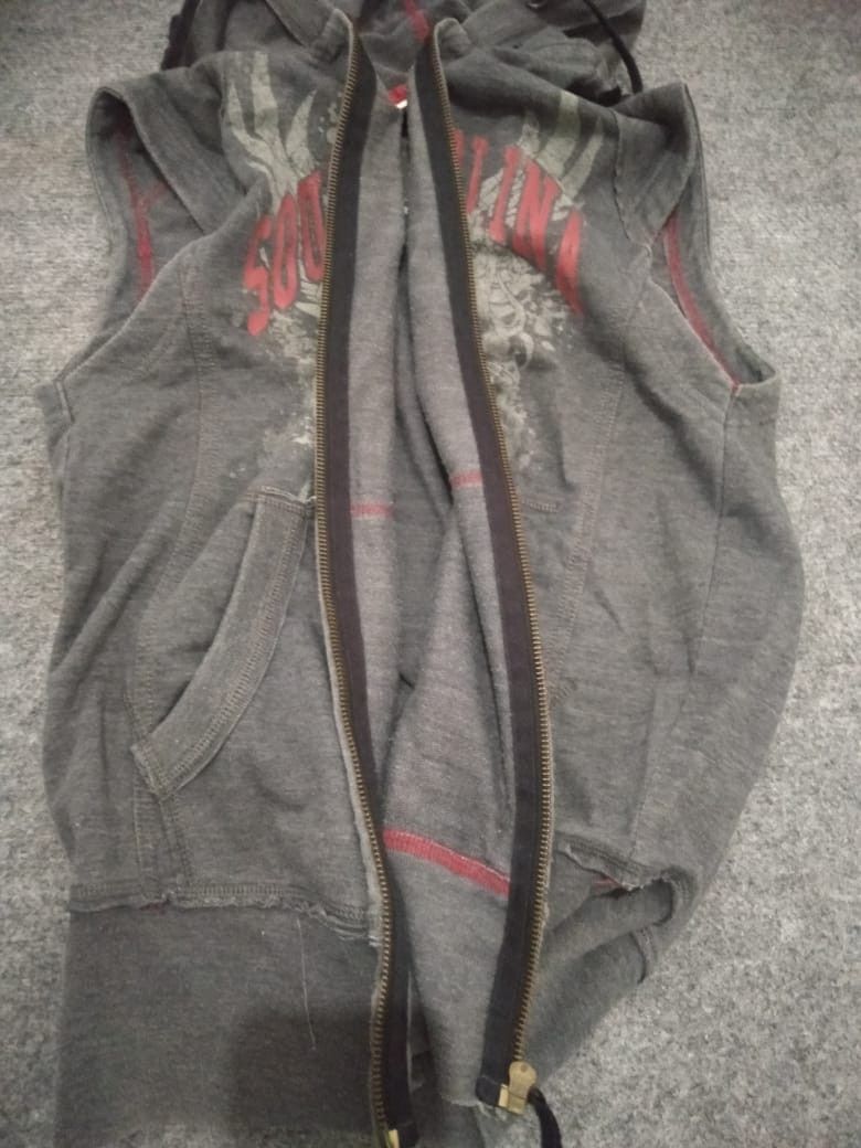 If Six Was Nine × Japanese Brand × Le Grande Bleu (L.G.B.) DISTRESSED TRIBAL FUR CROSS ZIP HOODIE LGB STYLE Size US M / EU 48-50 / 2 - 5 Thumbnail