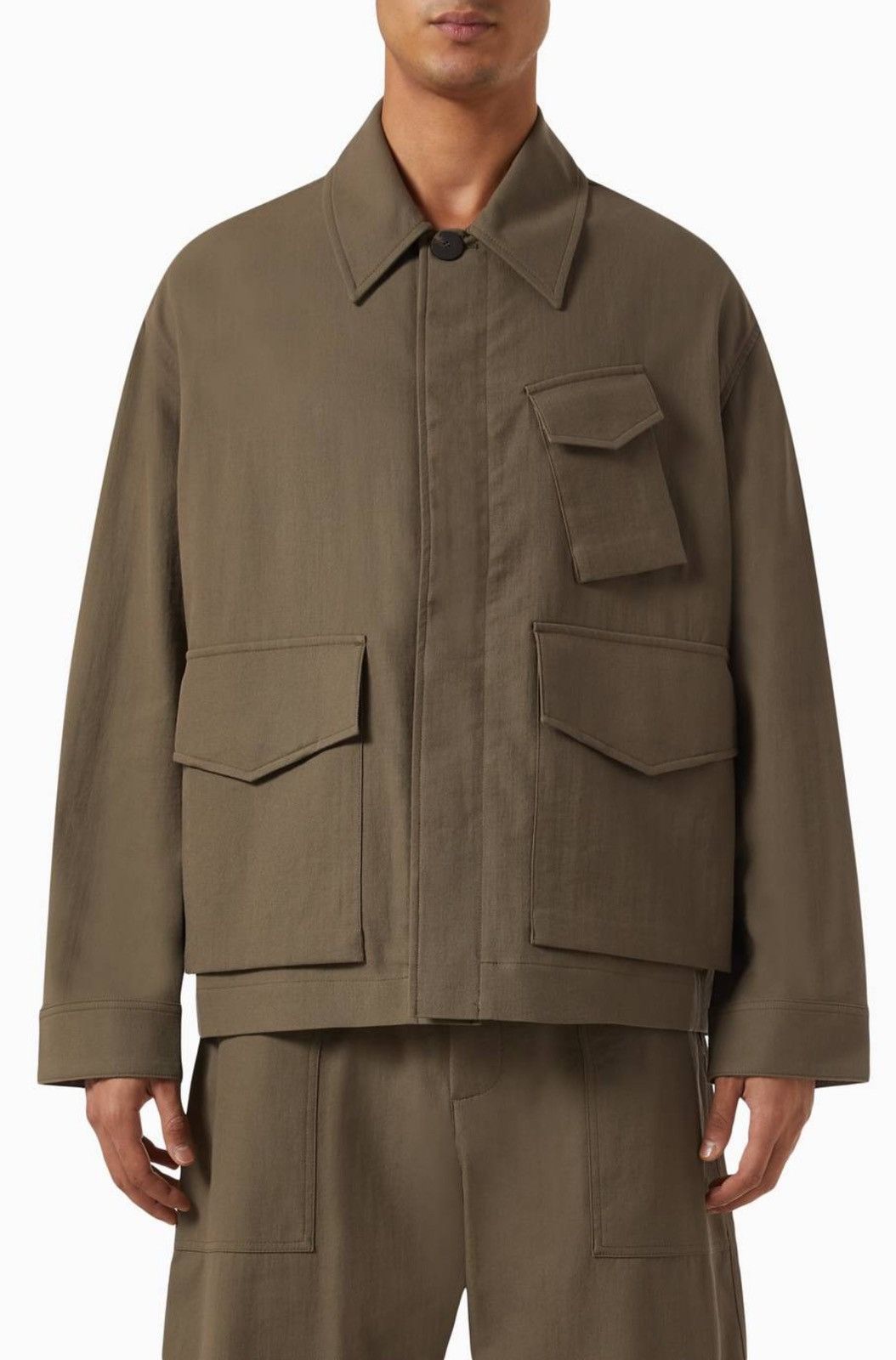 Nate Cargo Jacket in Cotton-blend - New