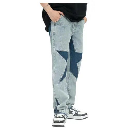 Japanese Brand × Jean STAR Embroidery Stacked Denim Jeans Size US 32 / EU 48 - 4 Thumbnail