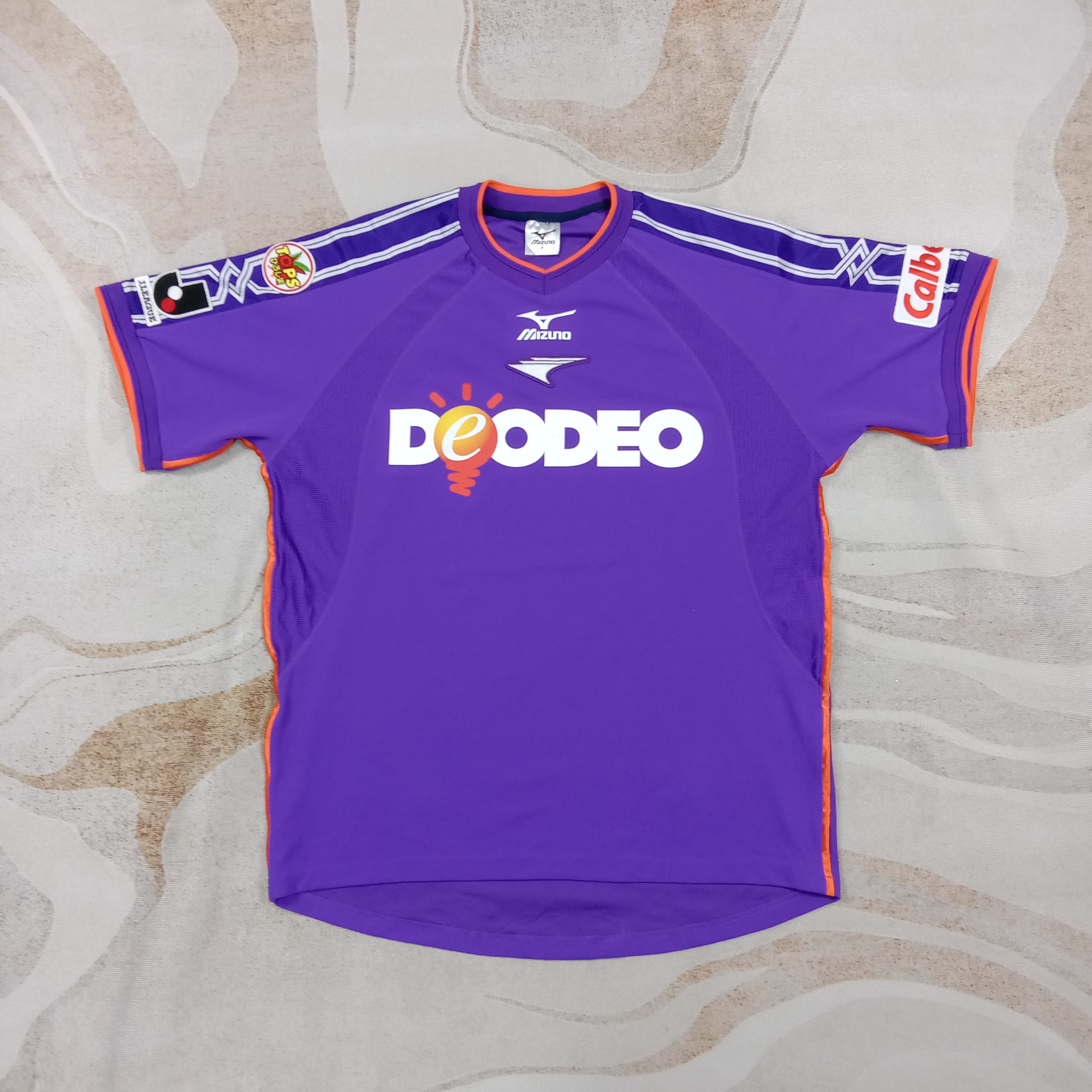 Jリーグ90‘Mizuno SANFRECCE HIROSHIMA ゲームシャツ Japanese Brand × Mizuno × Vintage Vtg 1993-94 SANFRECCE HIROSHIMA