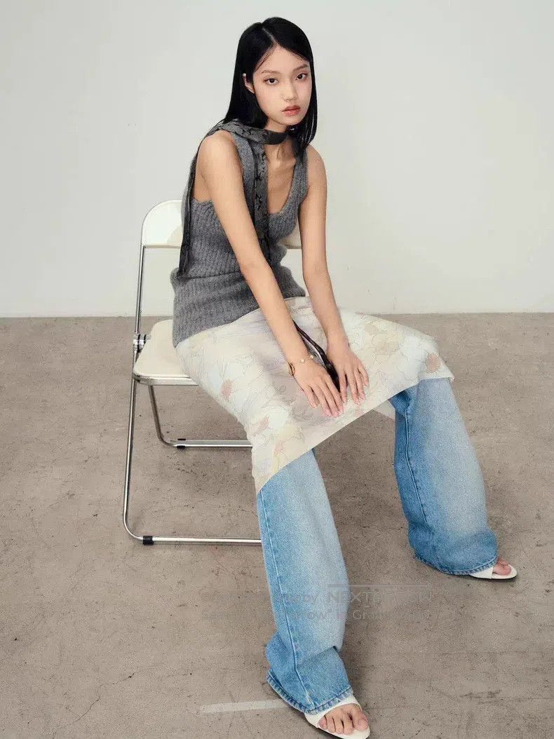Dries Van Noten Dries Van Noten Mid-rise Straight Leg Light Blue Washed De Size 27" / US 4 / IT 40 - 5 Thumbnail