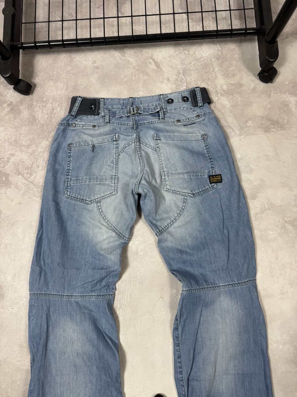G-Star Vintage G-Star Raw Distressed Buckleback Elwood Pants Size US 32 / EU 48 - 4 Thumbnail