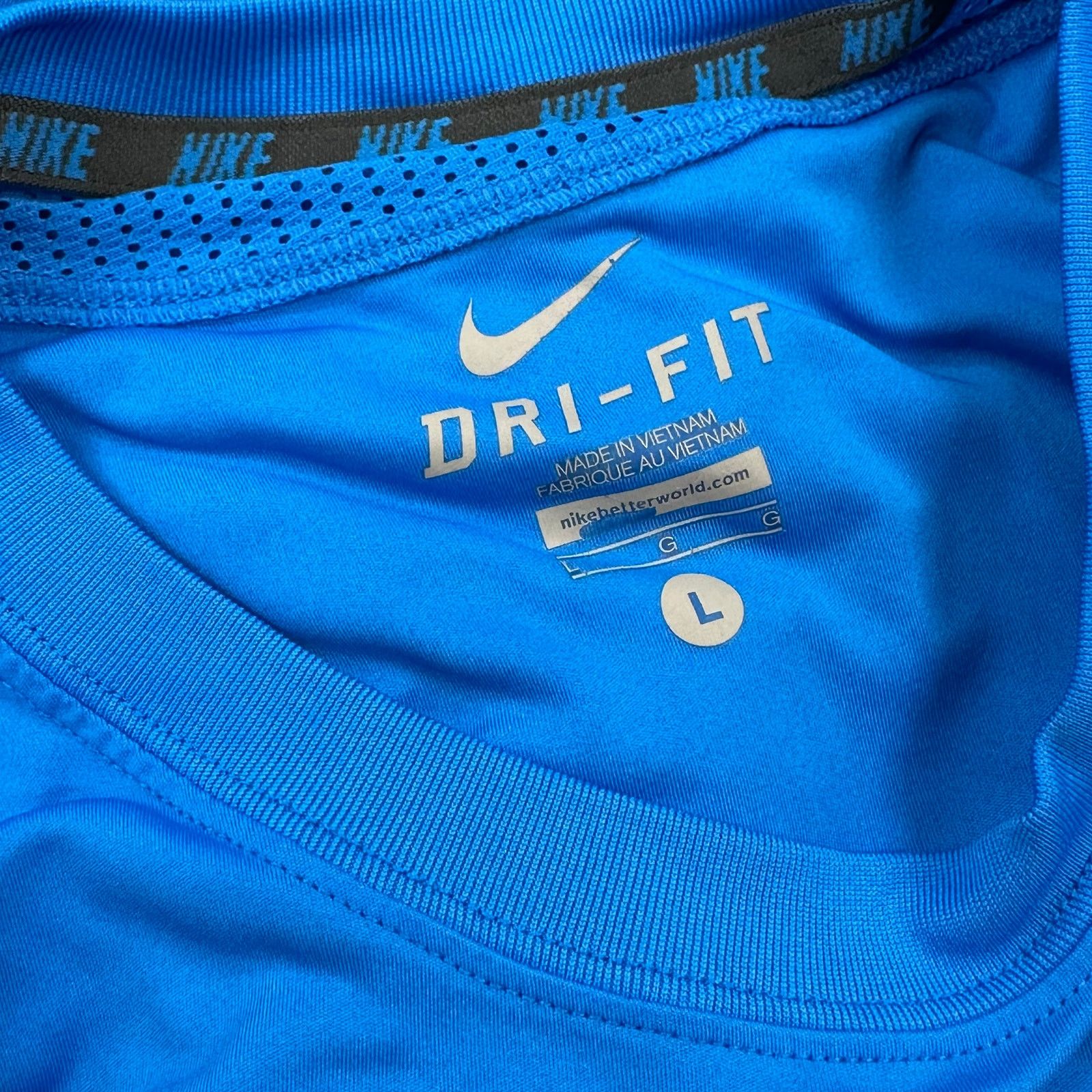 Nike Nike Running Dri Fit Blue Tee T Shirt size Large L B15 Size US L / EU 52-54 / 3 - 5 Thumbnail