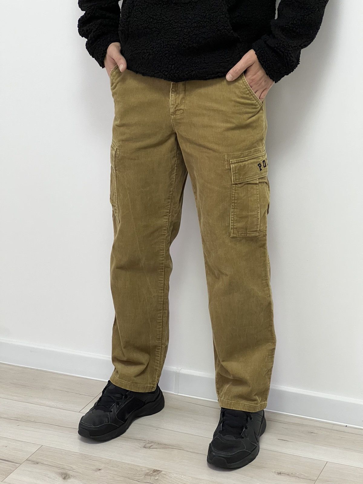 Designer × Polo Ralph Lauren × Vintage Vintage Polo Ralph Lauren Velvet Cargo Pants Jeans Denim Size US 30 / EU 46 - 2 Thumbnail