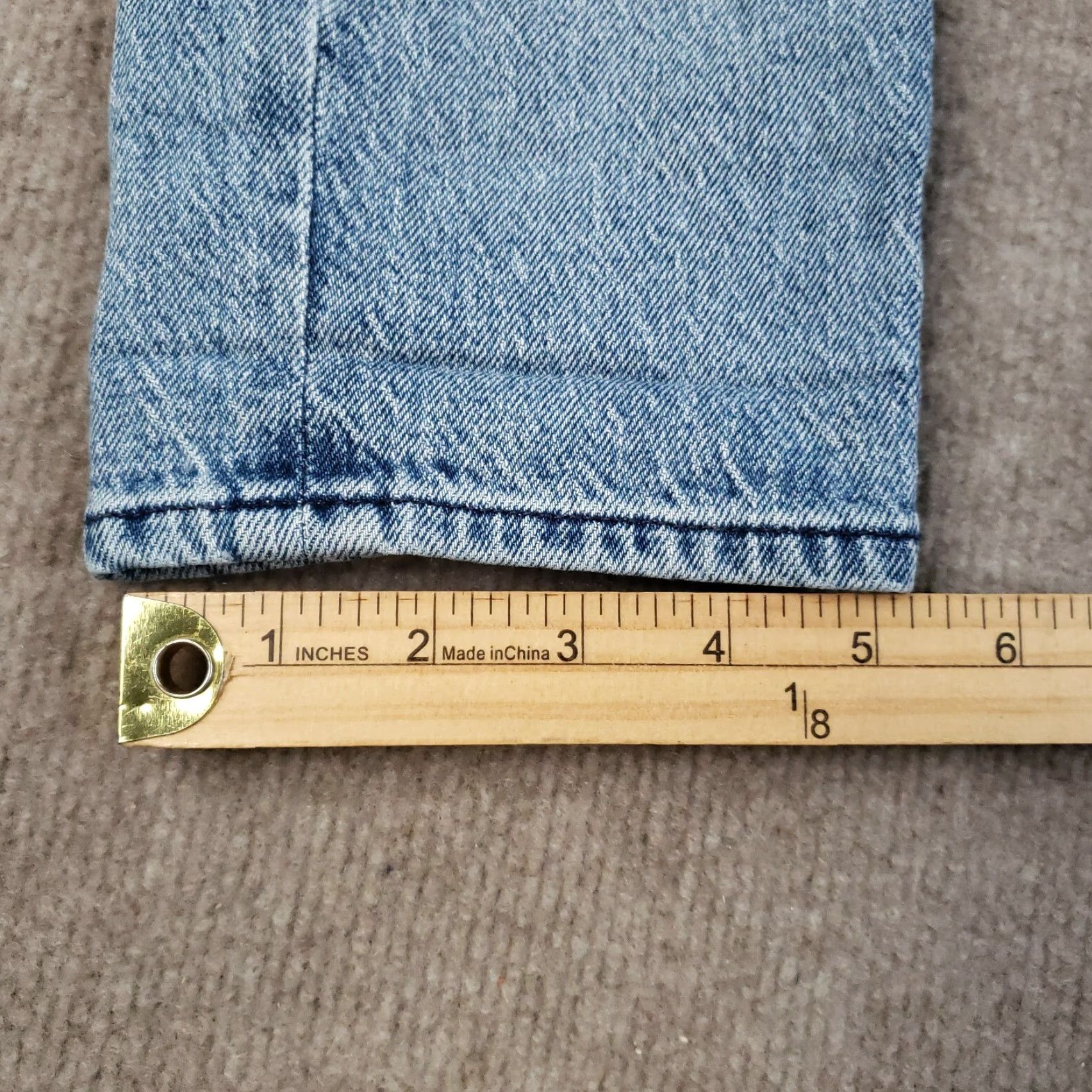 Frame FRAME Jeans Womens 31x30 Blue Le Garcon High Straight Leg Beldon Rips Distressed Size 27" / US 4 / IT 40 - 4 Thumbnail