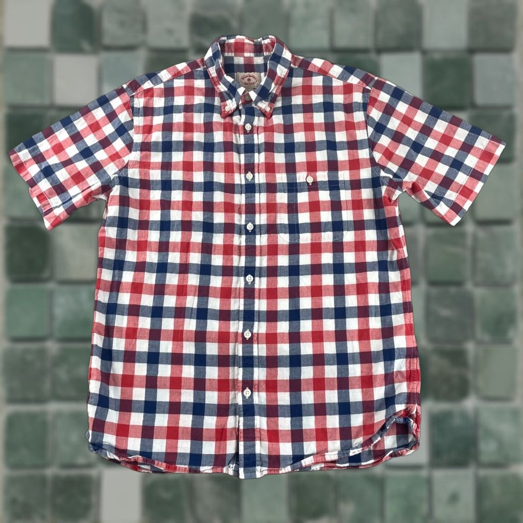 Brooks Brothers Brooks Brothers Shirt Men Large Multicolor Check Short Sleeve Button-Up Casual Size US L / EU 52-54 / 3 - 1 Thumbnail