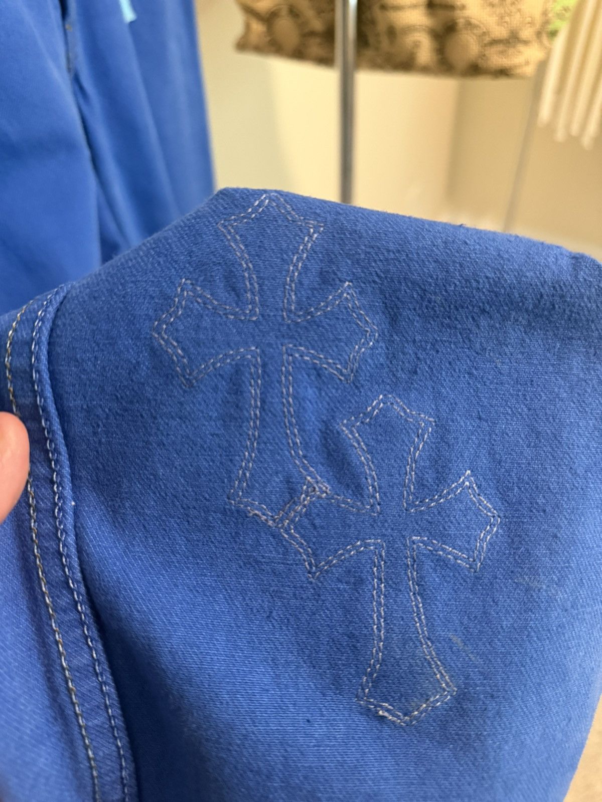 Chrome Hearts Chrome Hearts Blue Cross Patch Levis Size US 36 / EU 52 - 9 Thumbnail