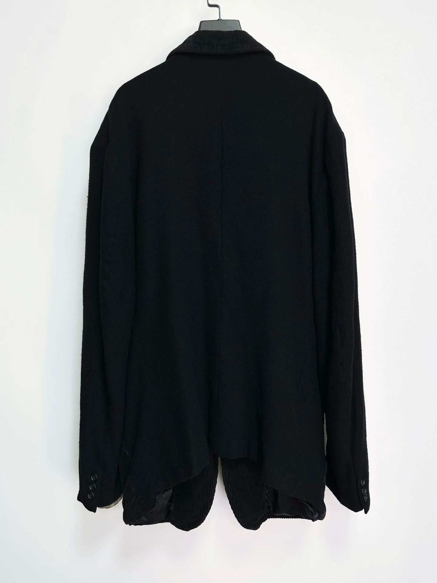 Comme des Garcons CDG 94AW Shrink Wool Paneled Jacket L Size US L / EU 52-54 / 3 - 3 Thumbnail
