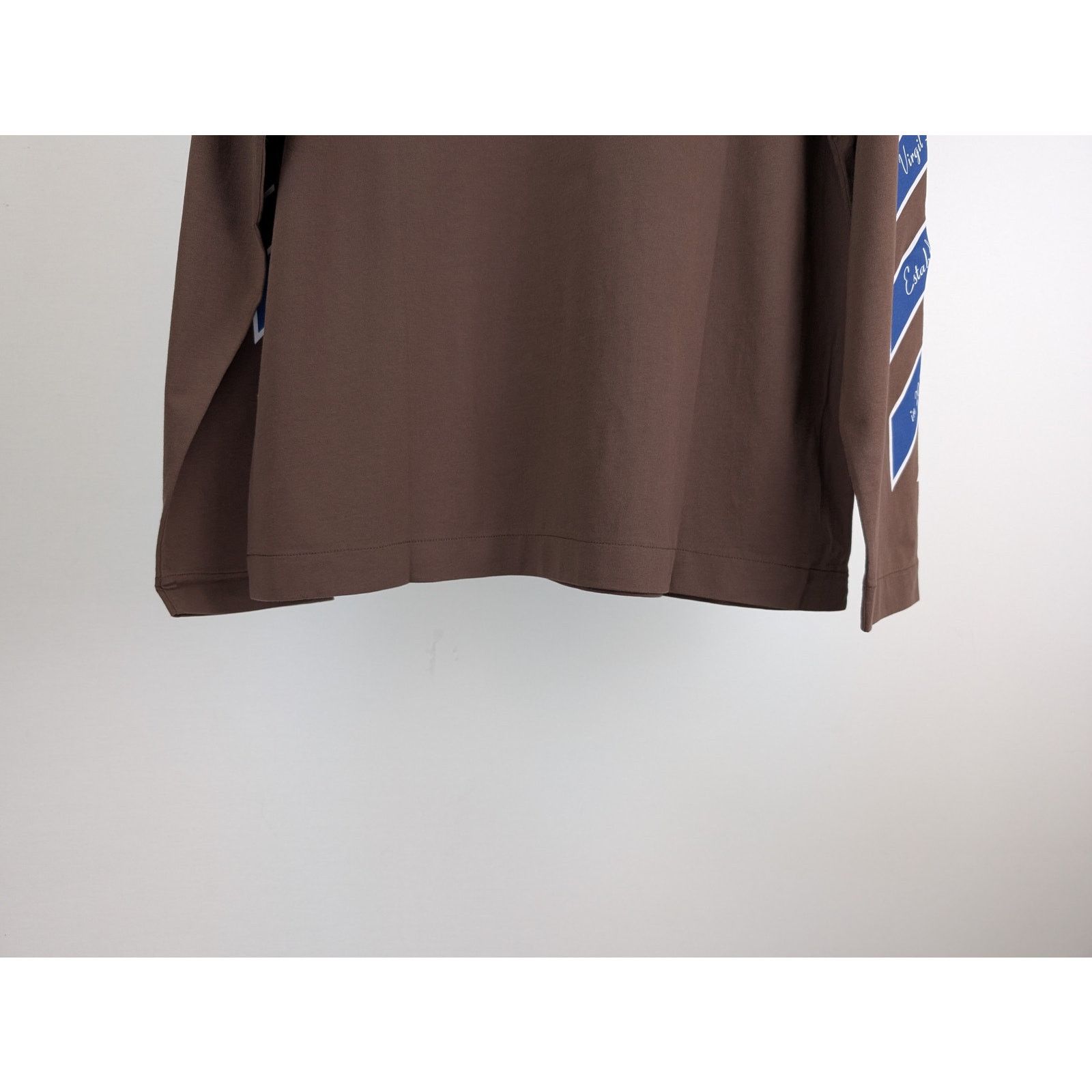 Off-White o1rshd1 23 Varsity Skate Long Sleeve Tee T-Shirt in Brown Size US XXL / EU 58 / 5 - 14 Thumbnail