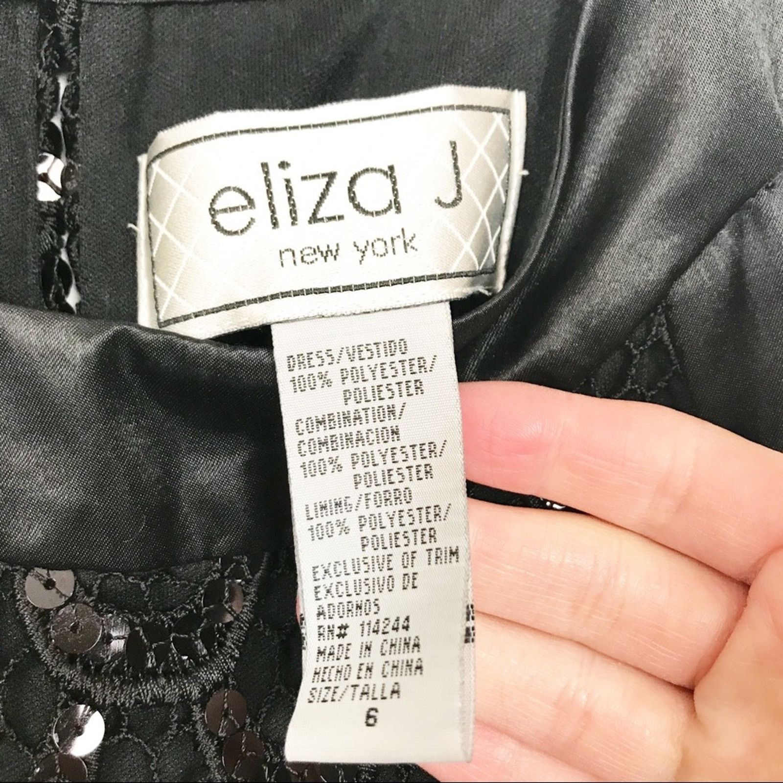 Other Eliza J Black Sequin Scaly Sleeveless Dress Sz 6 Size M / US 6-8 / IT 42-44 - 4 Thumbnail
