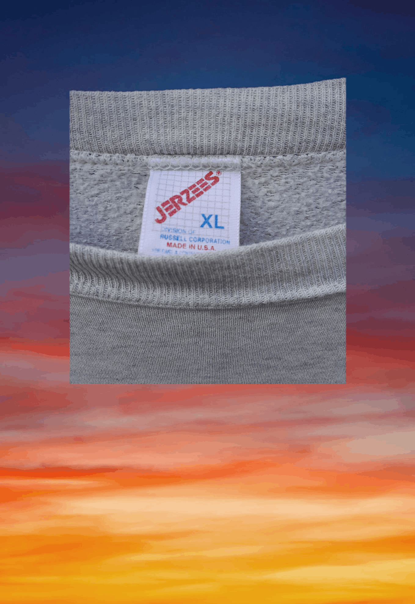 Jerzees × Vintage Vintage 80s 90s Streetwear Blank Jerzees Sweatshirt Size US XL / EU 56 / 4 - 4 Thumbnail