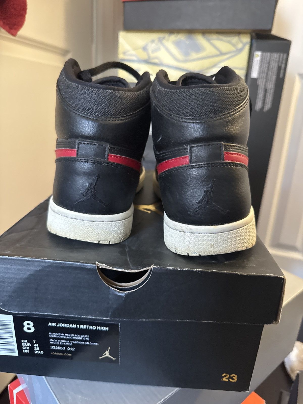 Jordan Brand × Nike Air Jordan 1 retro high rare air “bred” Size US 8 / EU 41 - 4 Thumbnail