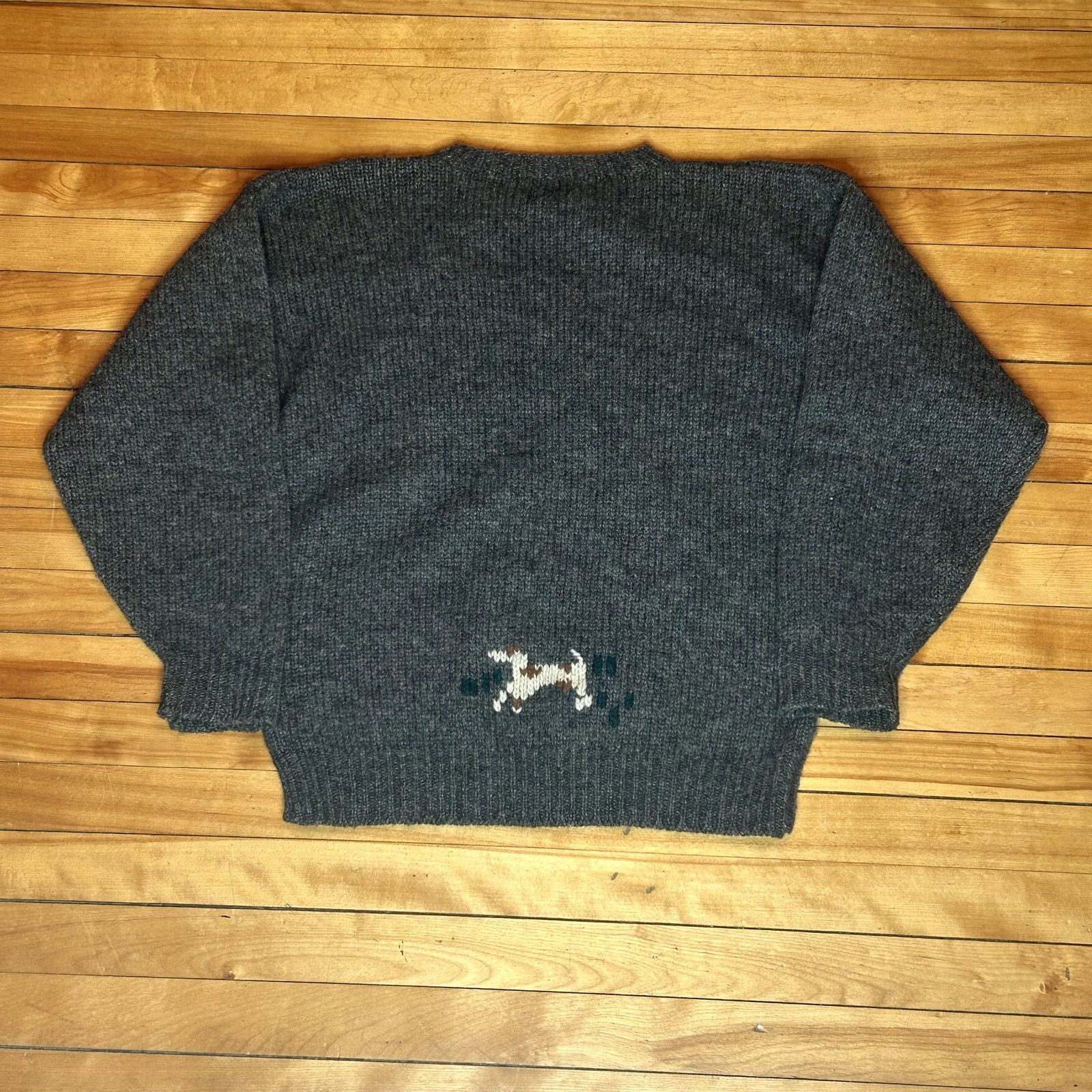 Vintage Deans Of Scotland Grey Shetland Wool Crewneck Large Size US L / EU 52-54 / 3 - 5 Thumbnail