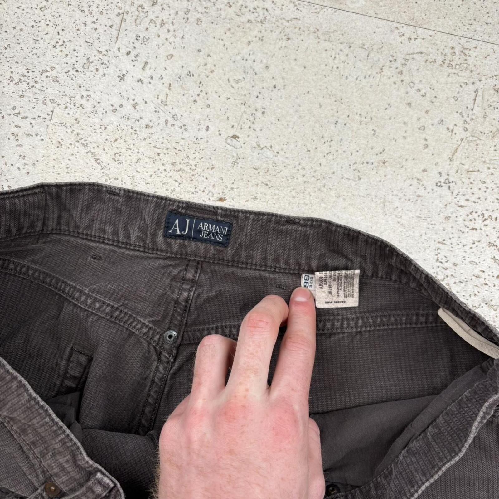 Emporio Armani Armani Jeans Pinstripe Denim (36”) Size US 36 / EU 52 - 7 Thumbnail