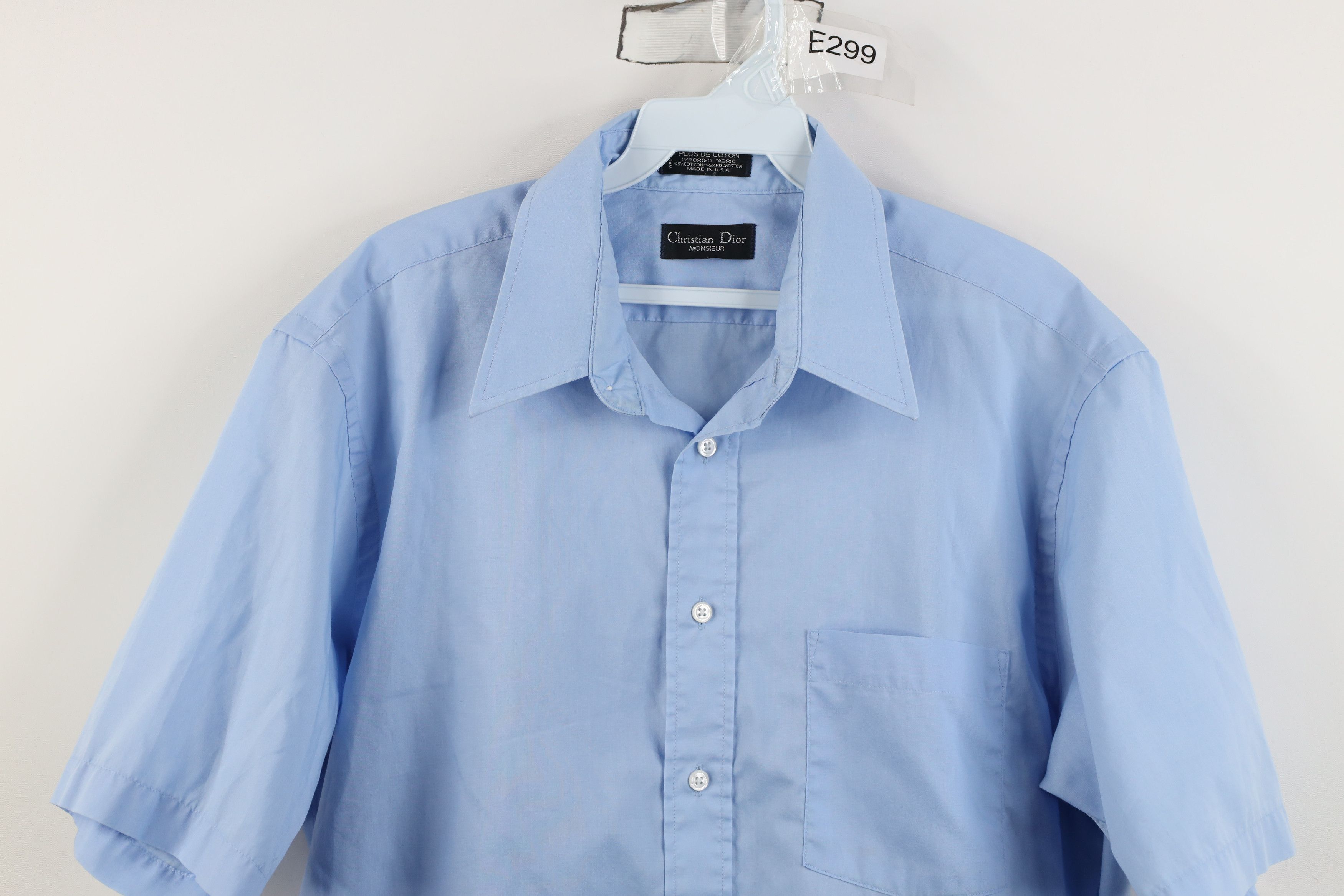 Christian Dior Monsieur Vintage 70s 80s Christian Dior Short Sleeve Collared Shirt Size US M / EU 48-50 / 2 - 2 Thumbnail