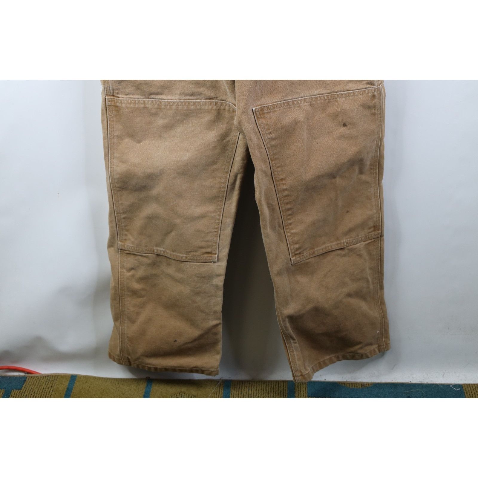 Carhartt Vintage Y2K Carhartt Faded Double Knee Canvas Overalls Size US 36 / EU 52 - 4 Thumbnail