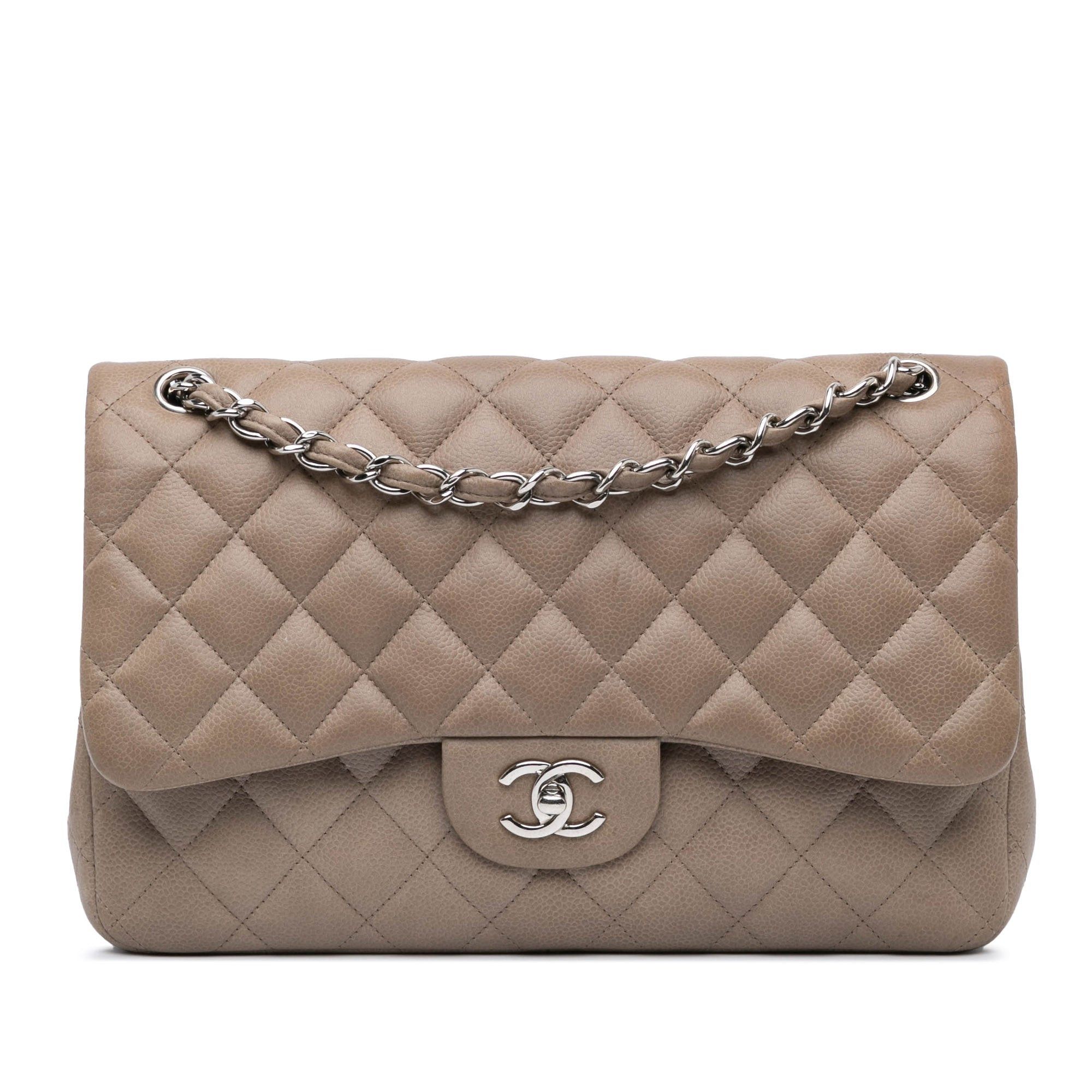 Chanel Chanel Jumbo Classic Caviar Double Flap Brown Size ONE SIZE - 1 Thumbnail