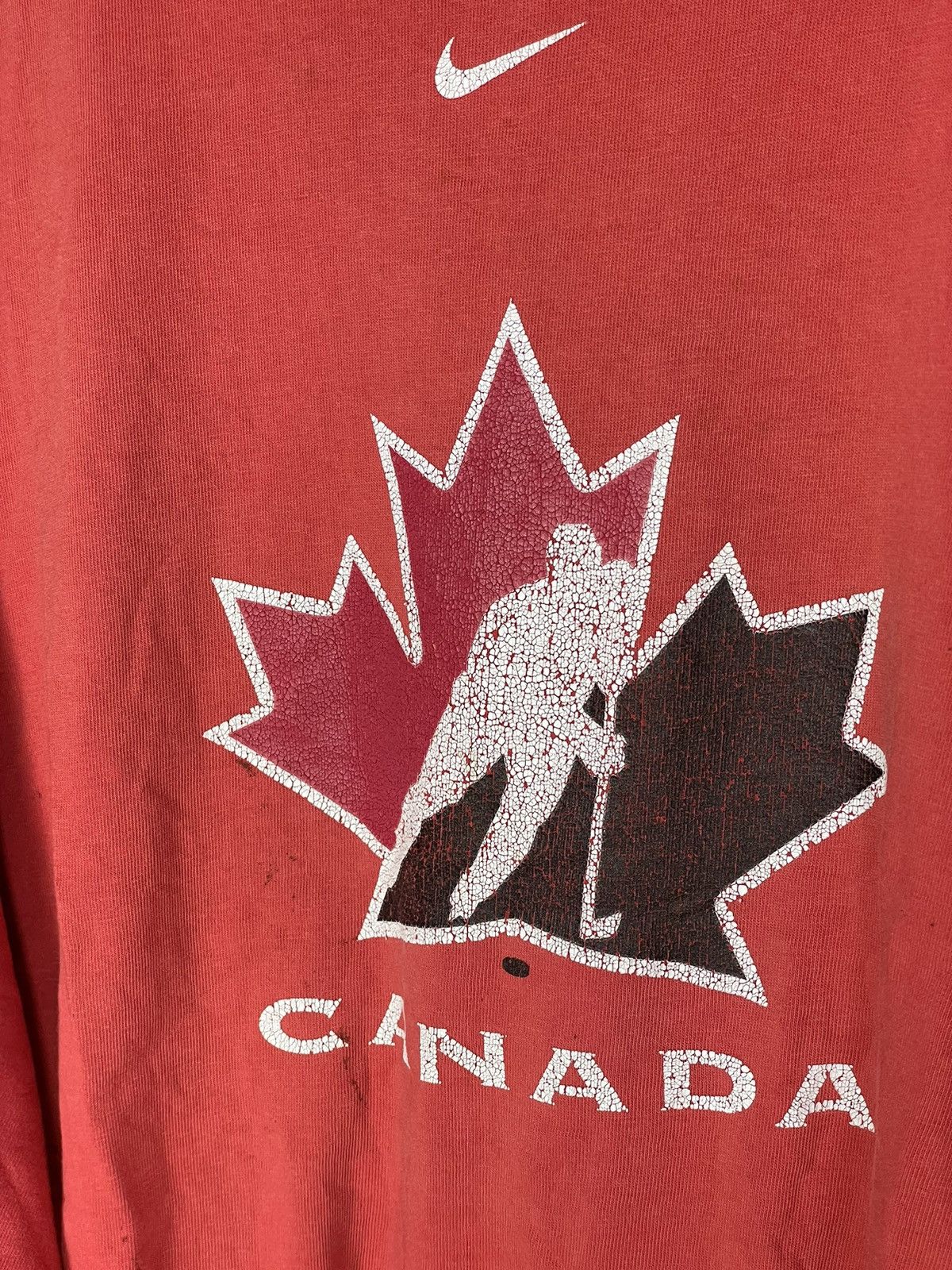 Nike × Vintage Y2K Nike Sportswear Canada Hockey Vintage T Shirt Size US XXL / EU 58 / 5 - 8 Thumbnail