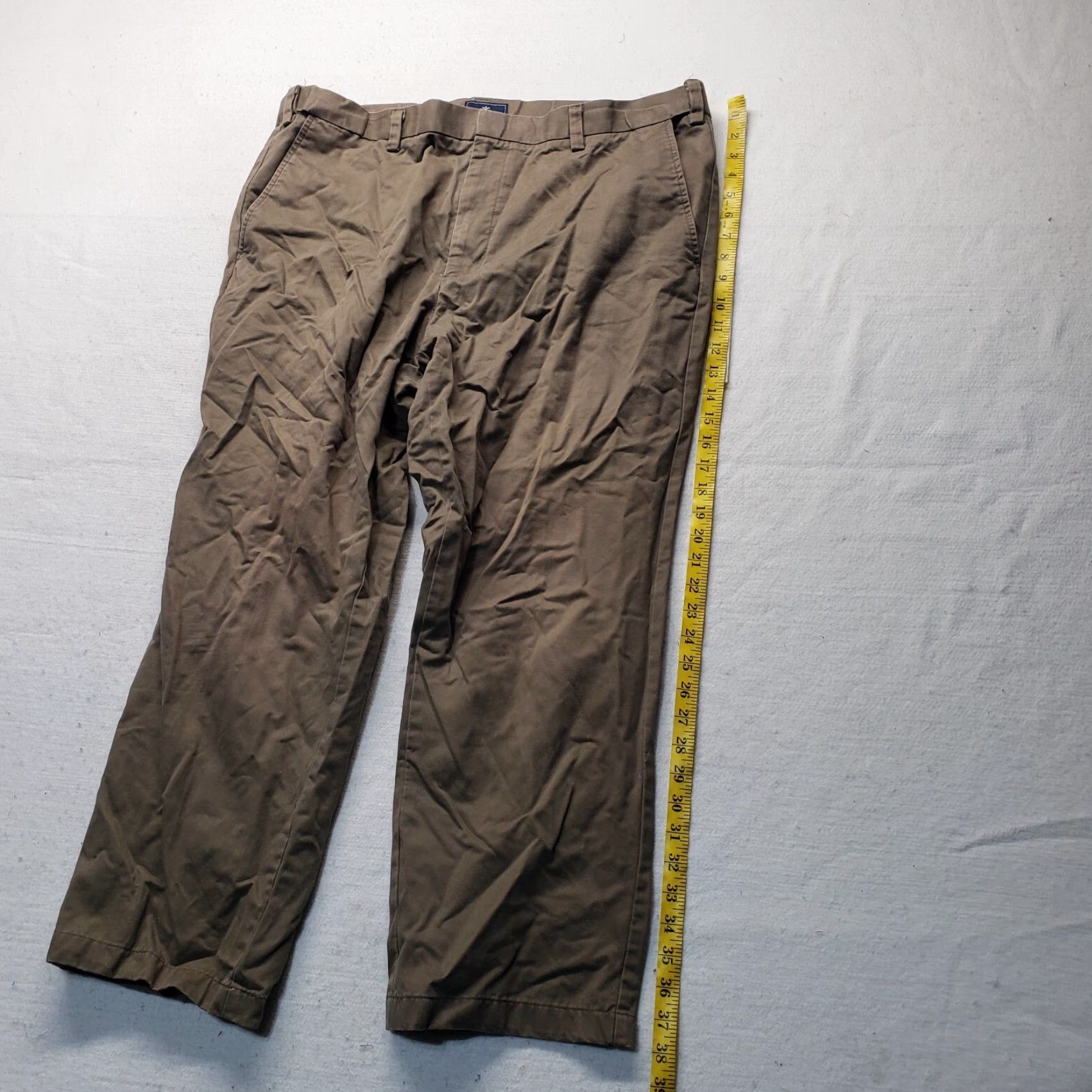 Dockers VINTAGE Dockers Men’s Brown Chino Pants Classic Fit Straight Flat Front Dress Trousers Size 40 Size US 40 / EU 56 - 7 Thumbnail