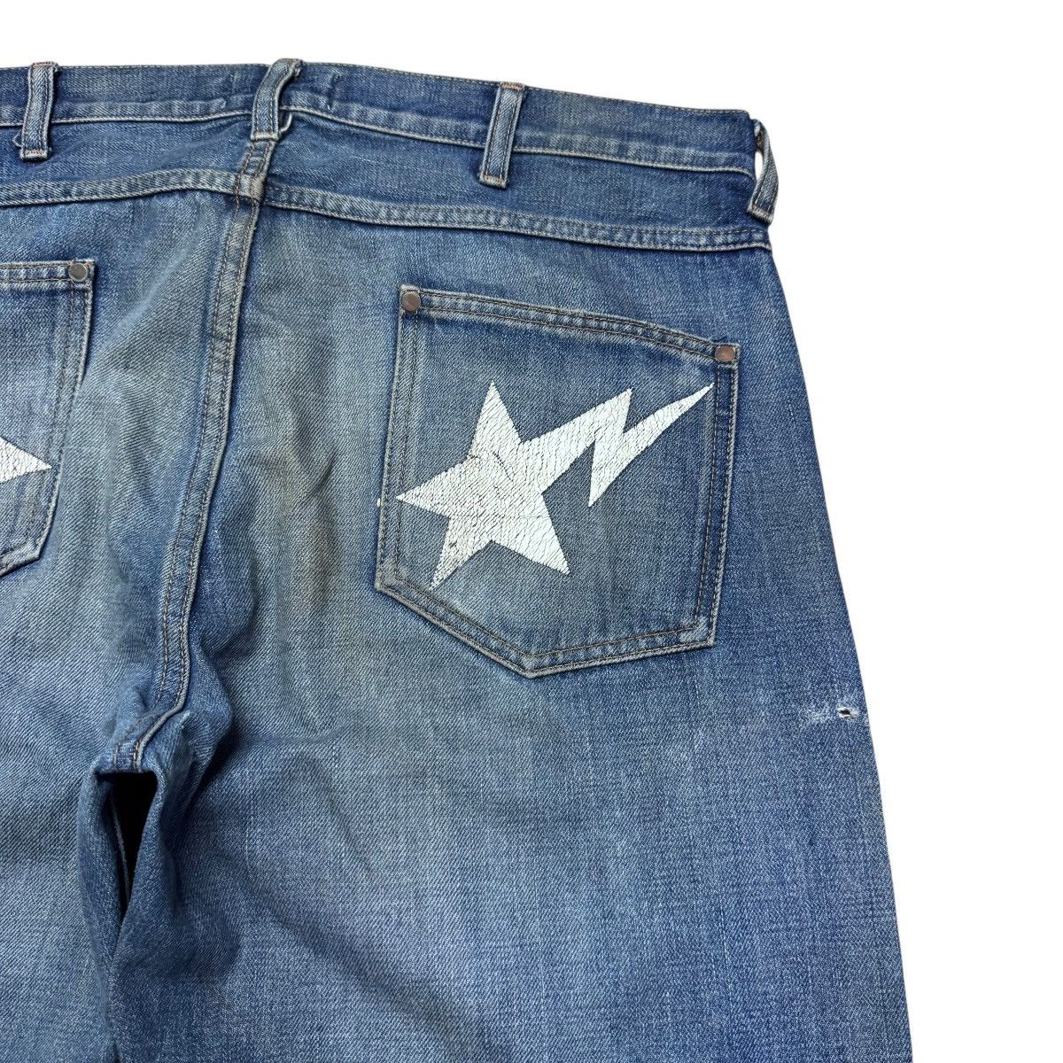 Bape Bape Sta Denim Selvedge Jeans Distressed Size US 36 / EU 52 - 12 Thumbnail